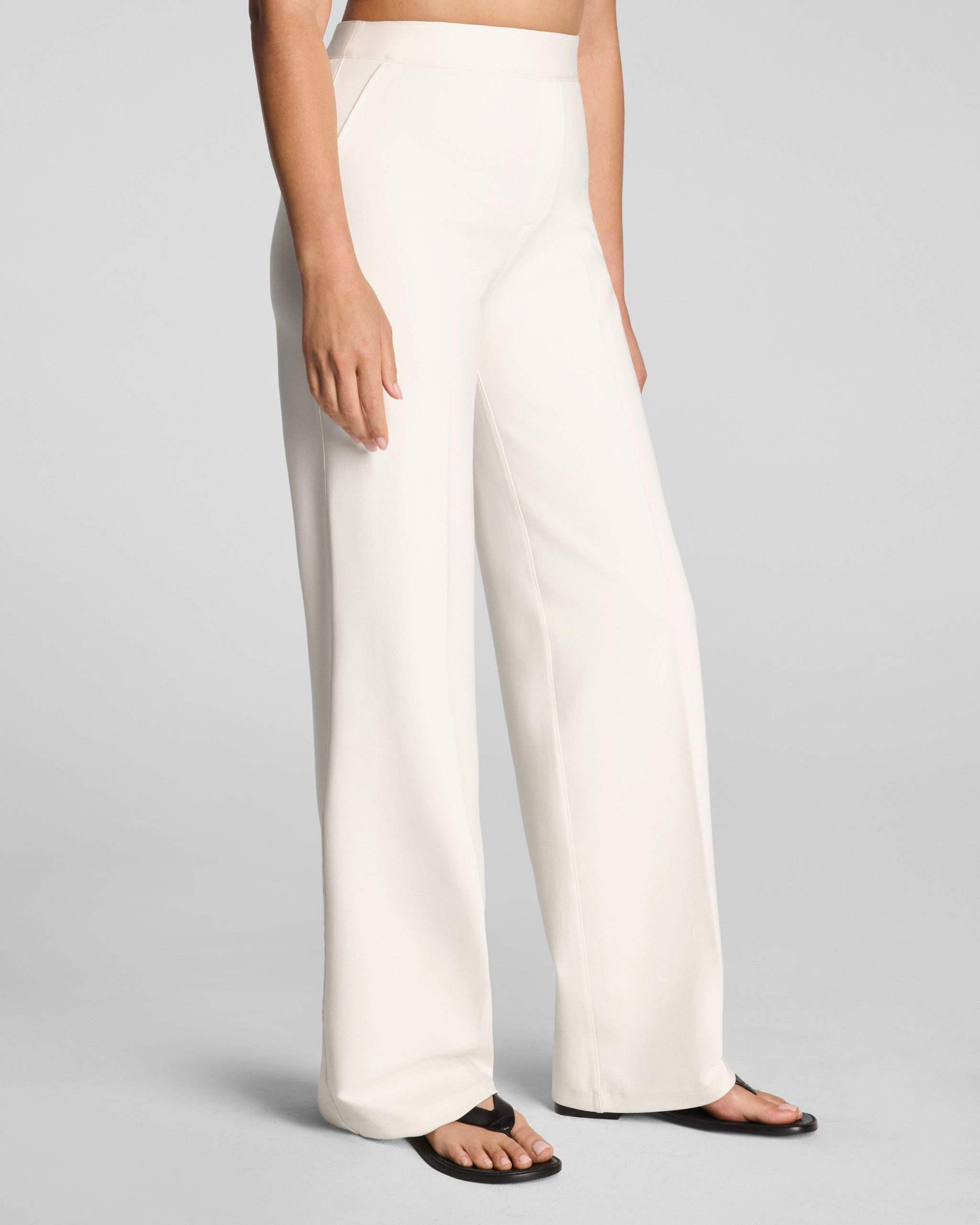 SPANXsupersmooth? PerfectFit Ponte Wide Leg Pant | Ivory - Image 2