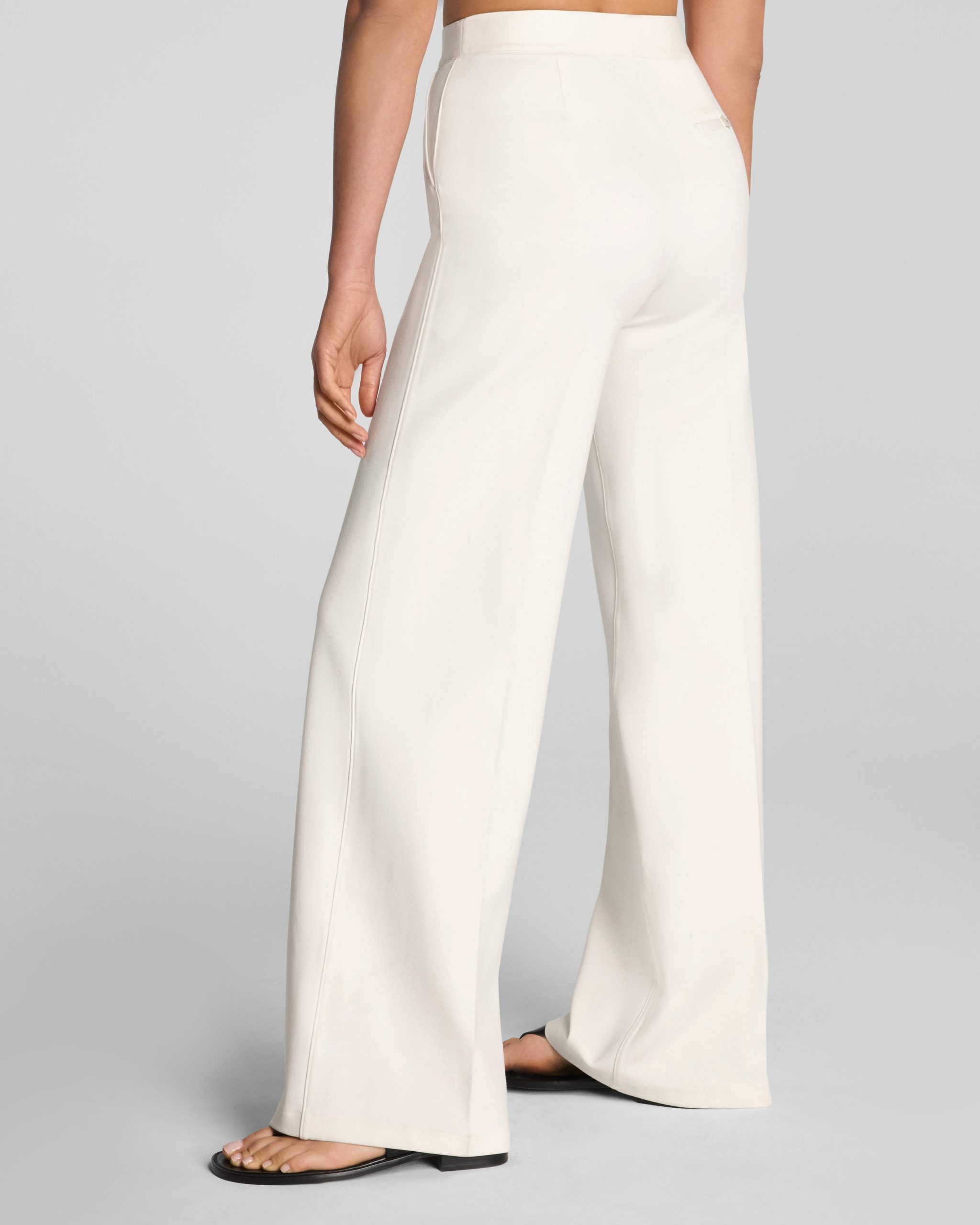 SPANXsupersmooth? PerfectFit Ponte Wide Leg Pant | Ivory - Image 3