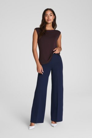 SPANXsupersmooth? PerfectFit Ponte Wide Leg Pant | Timeless Navy