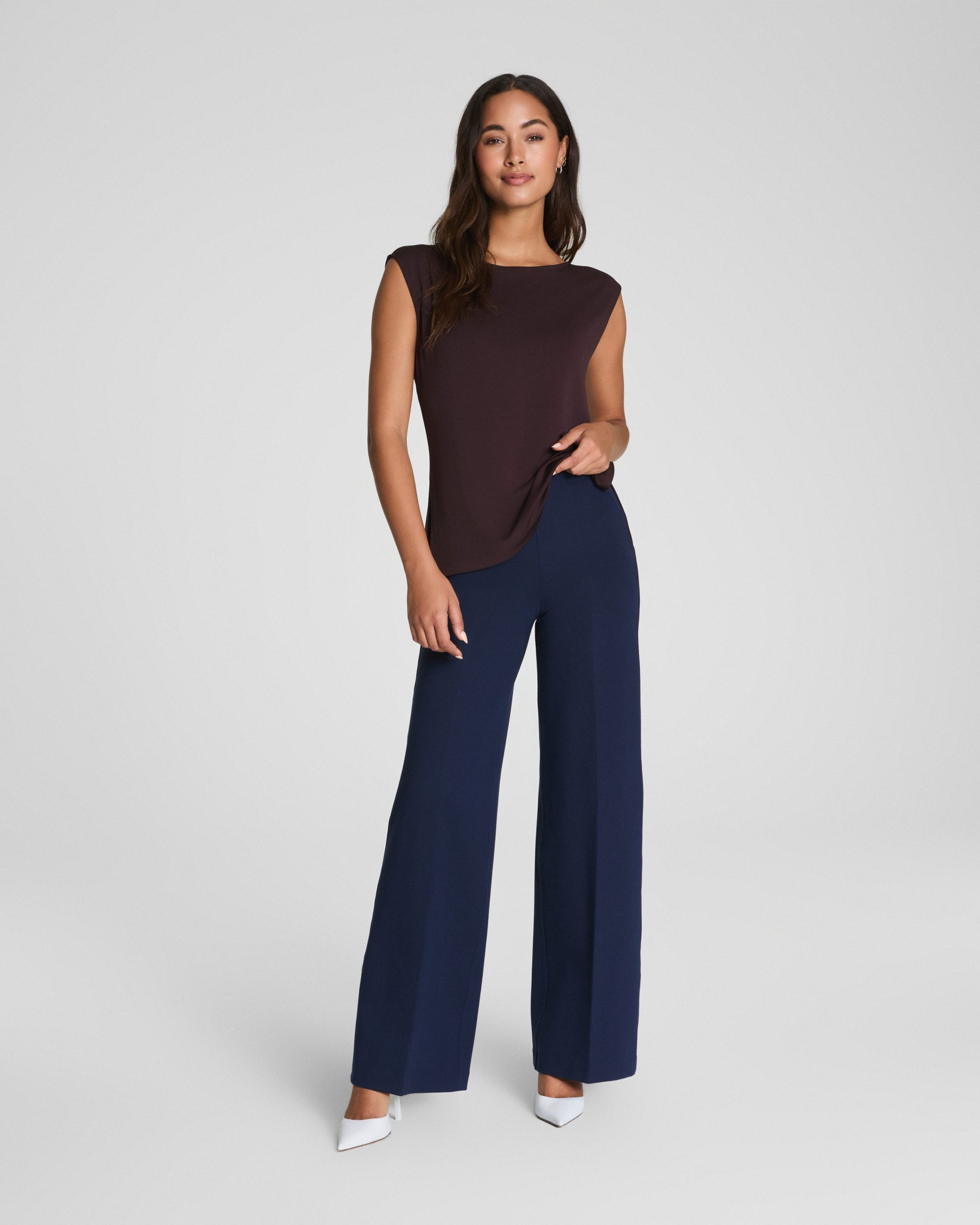 SPANXsupersmooth? PerfectFit Ponte Wide Leg Pant | Timeless Navy