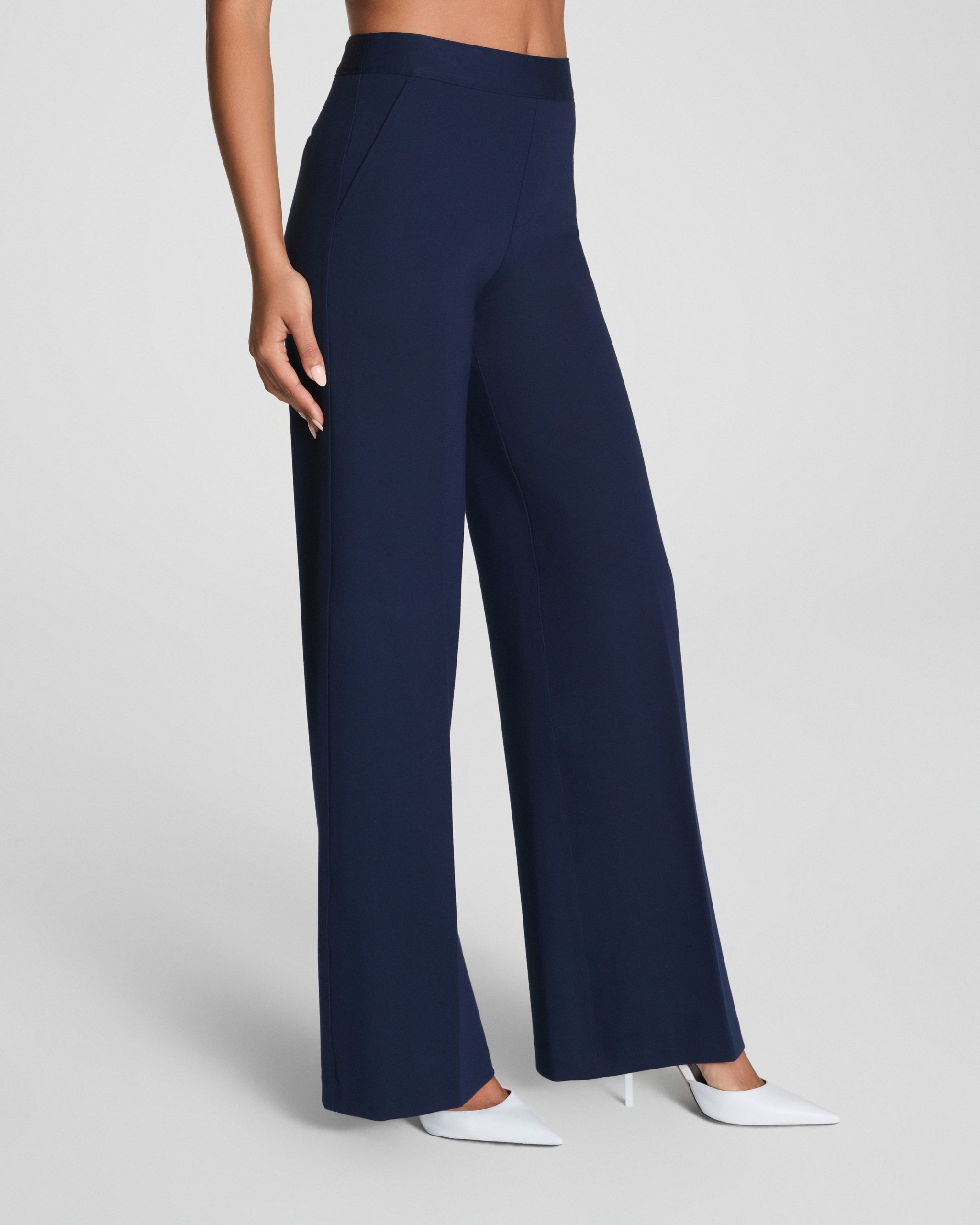 SPANXsupersmooth? PerfectFit Ponte Wide Leg Pant | Timeless Navy - Image 2