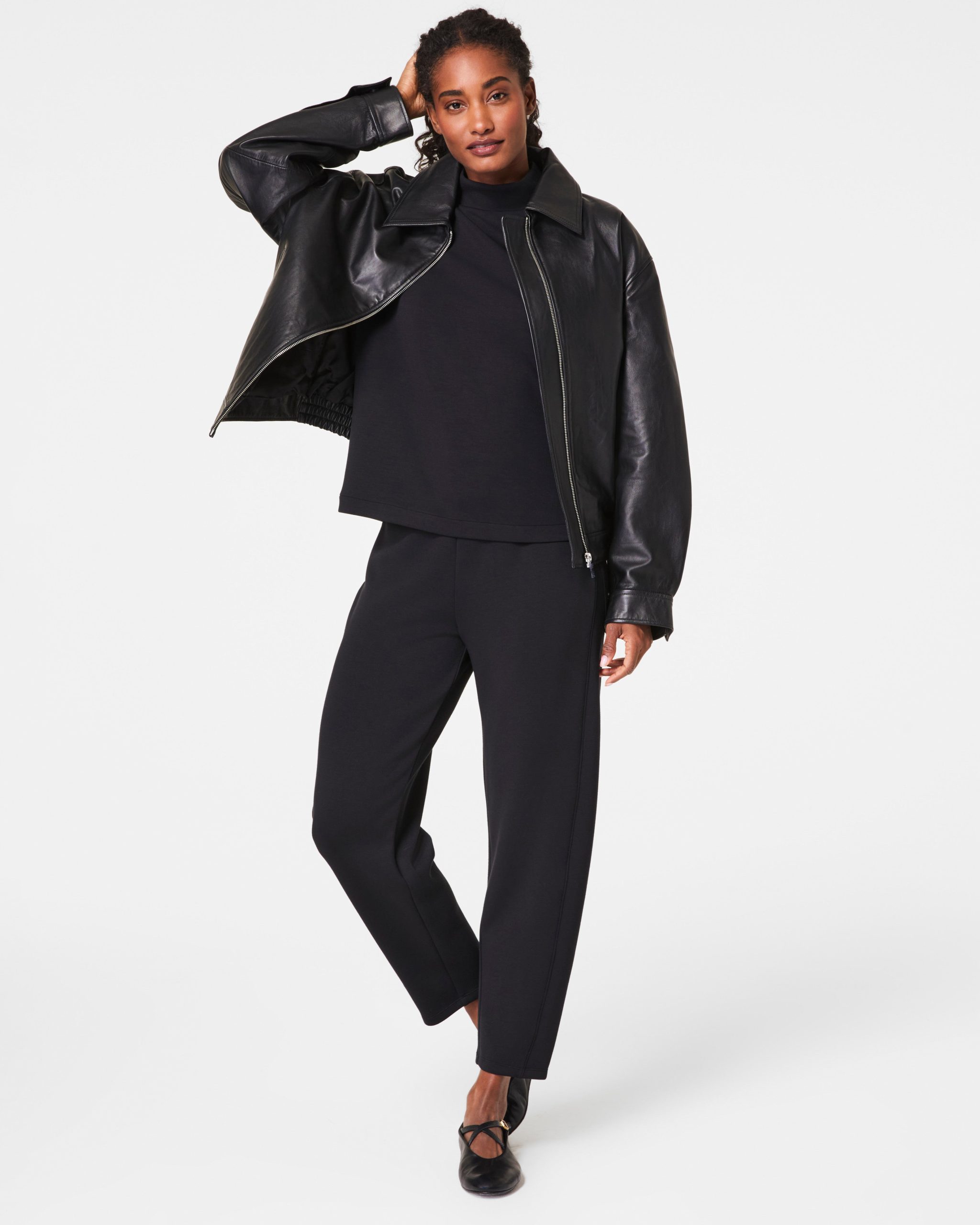 SPANX AirEssentials? Barrel Leg Pant | Very Black