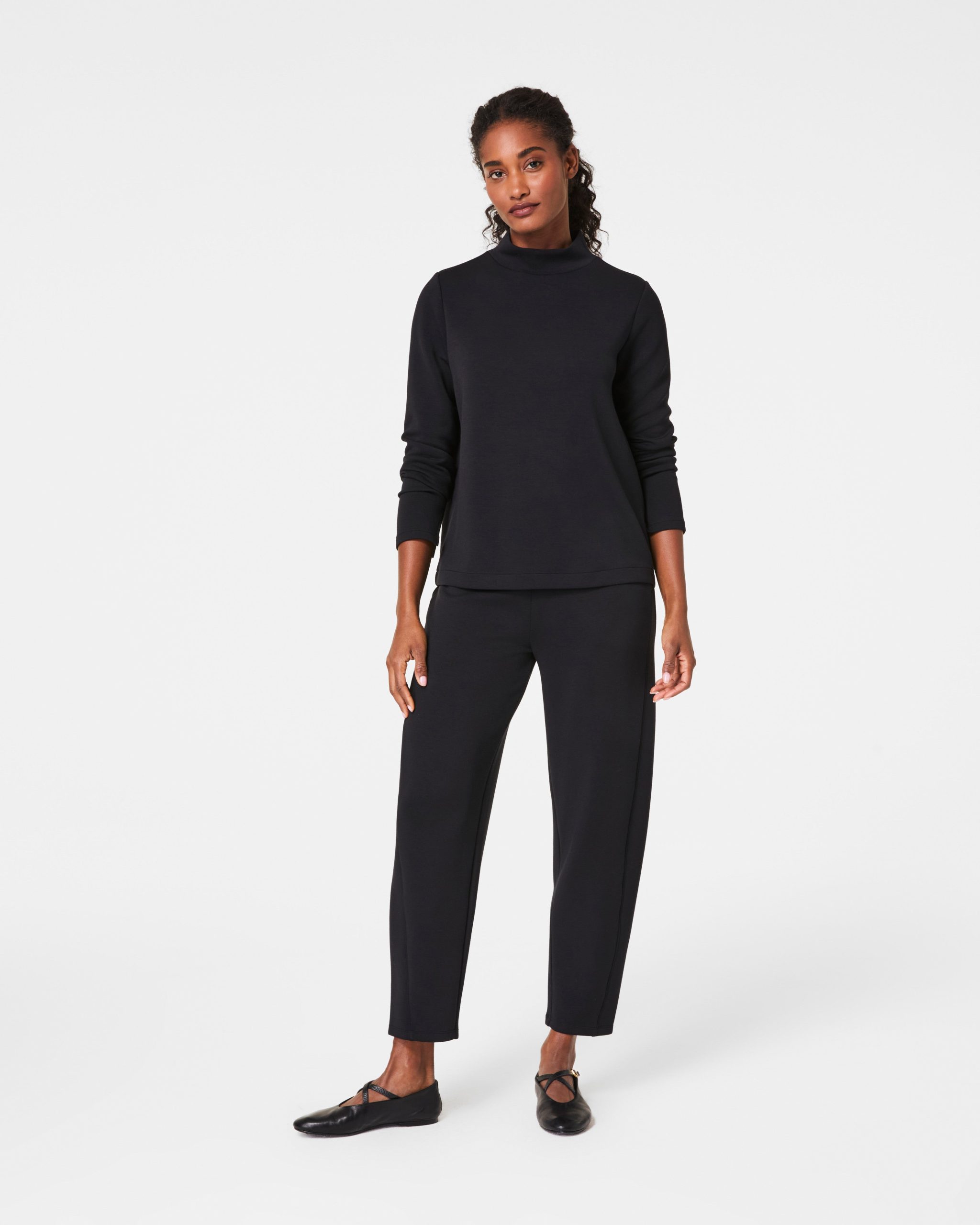 SPANX AirEssentials? Barrel Leg Pant | Very Black - Image 2