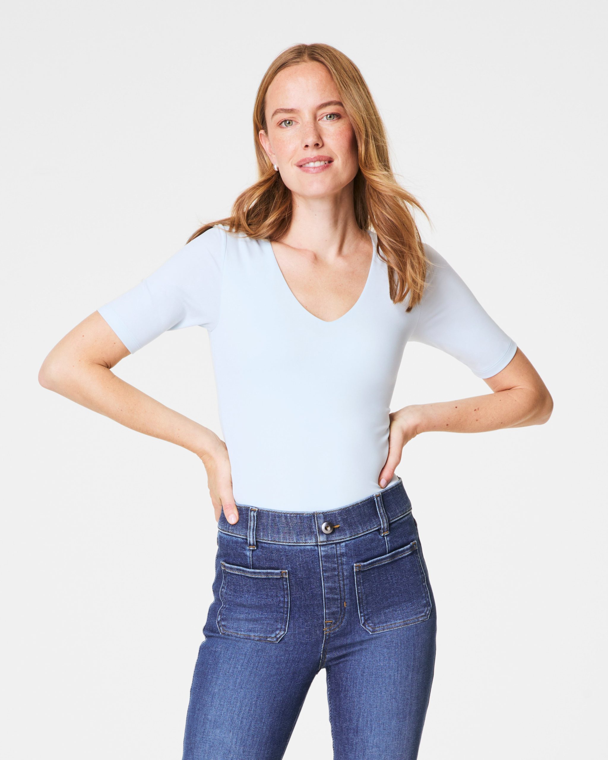 SPANXsmooth? Jersey V-Neck Tee