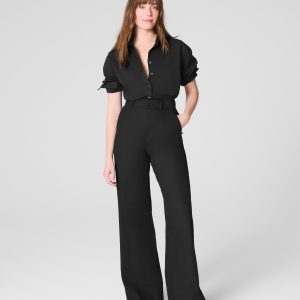 SPANXsupersmooth?  Stretch Twill Wide Leg Pant | Classic Black