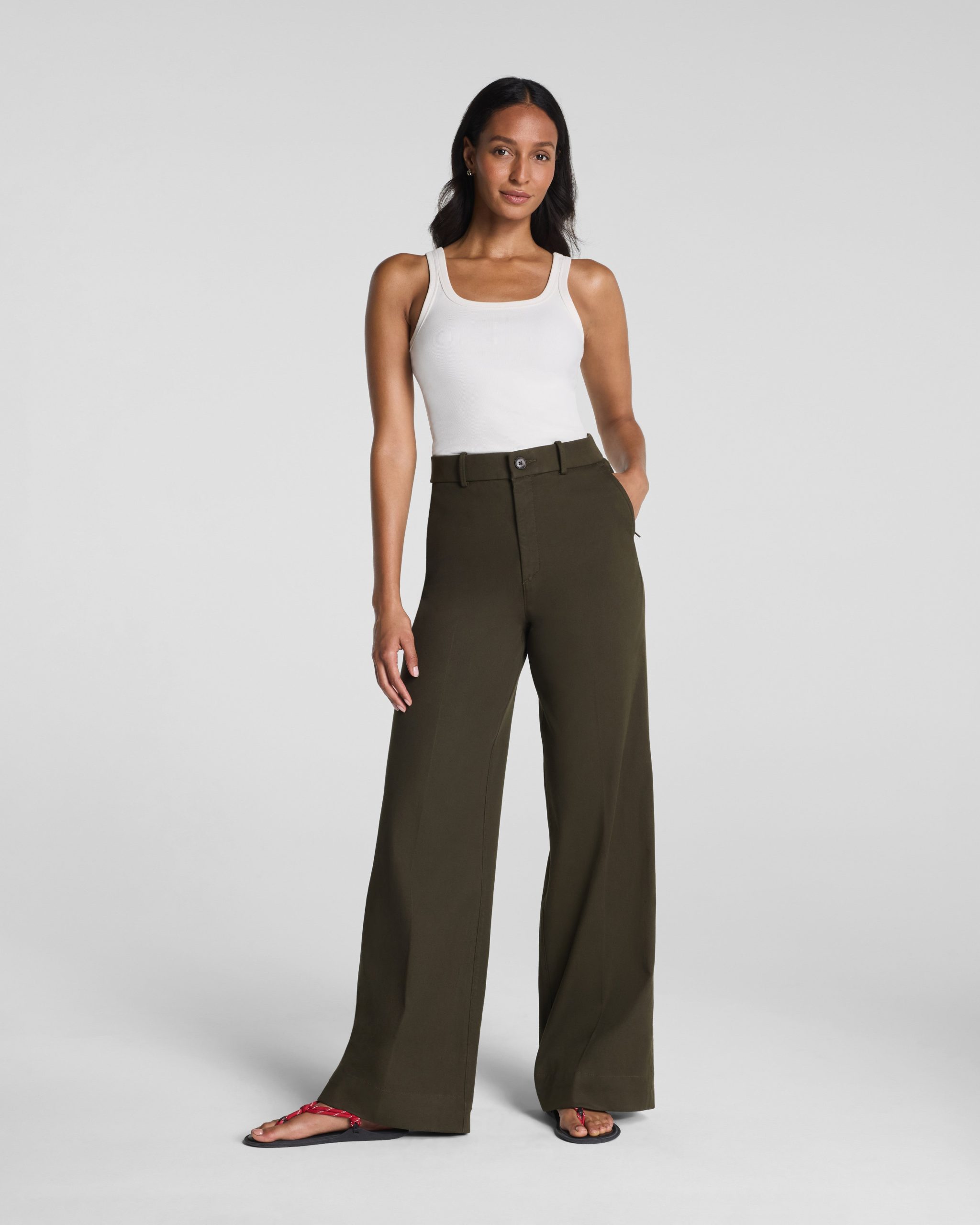 SPANXsupersmooth? Stretch Twill Wide Leg Pant