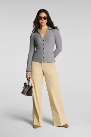 SPANXsupersmooth? Stretch Twill Wide Leg Pant | Sandbar