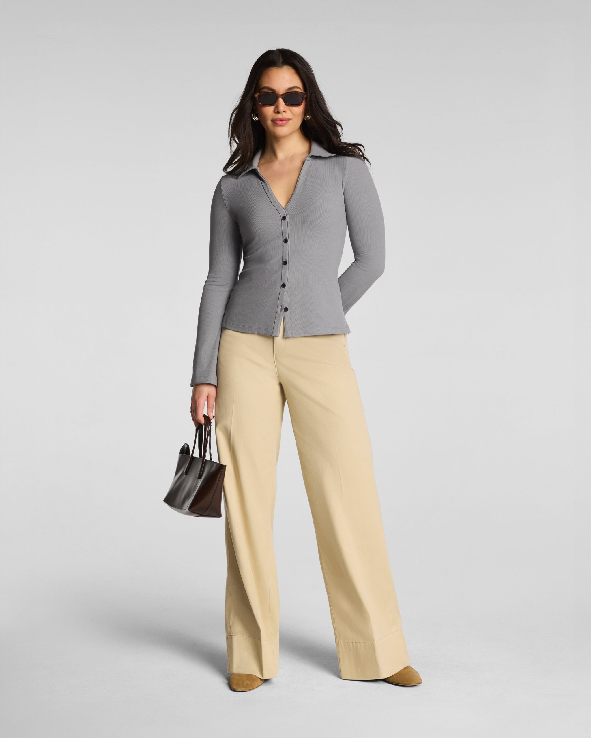 SPANXsupersmooth? Stretch Twill Wide Leg Pant - Image 5