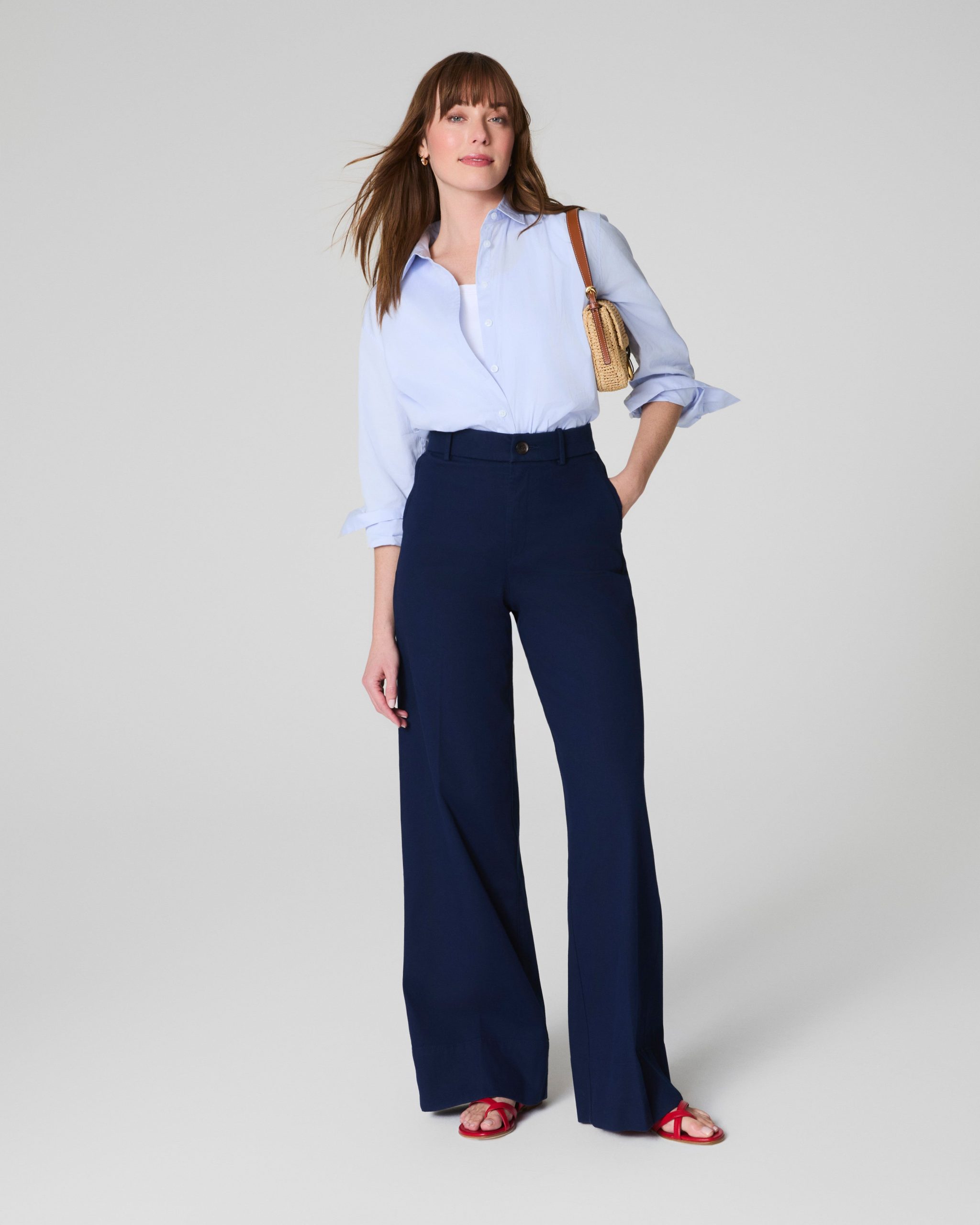 SPANXsupersmooth? Stretch Twill Wide Leg Pant - Image 3