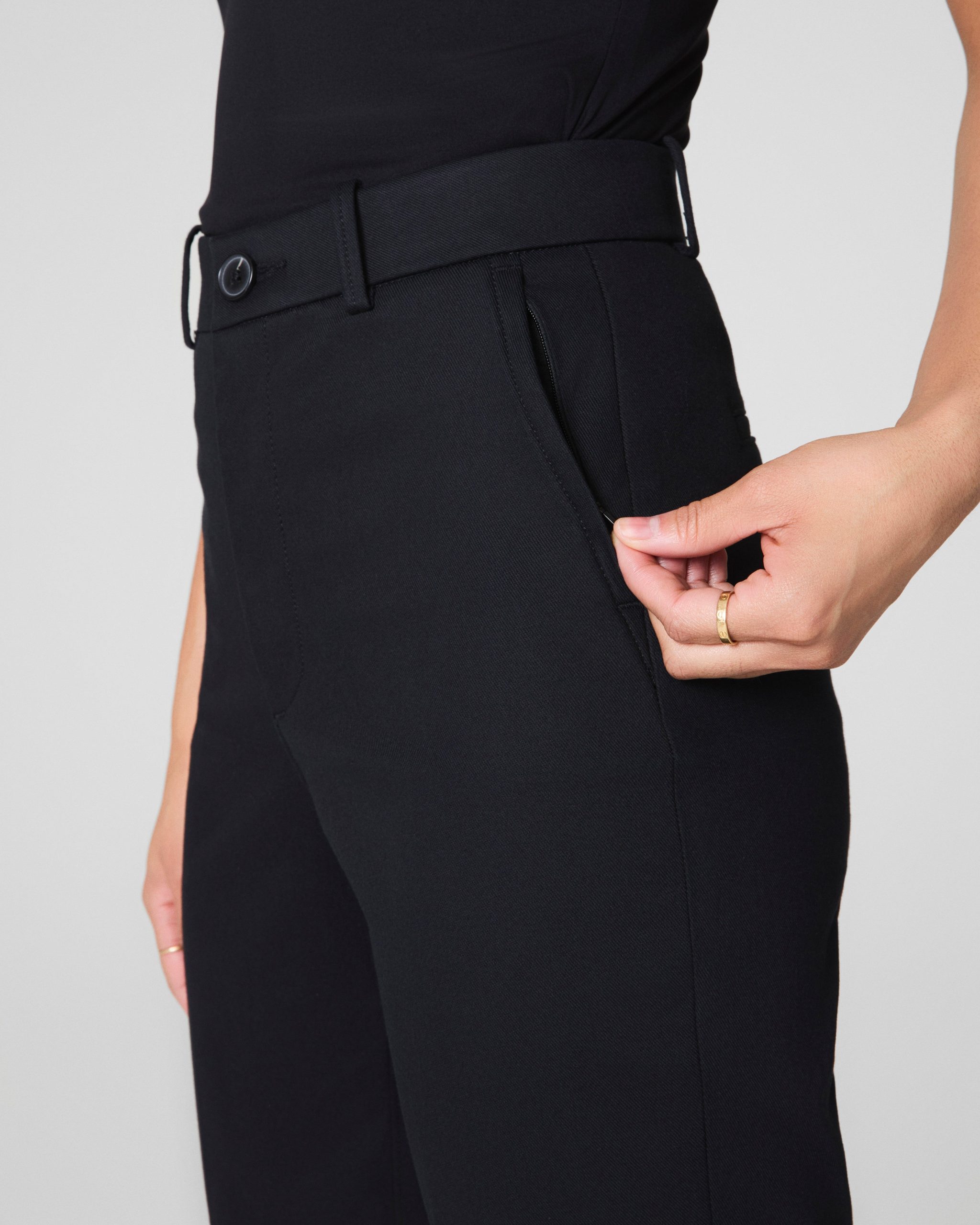 SPANXsupersmooth? Stretch Twill Slim Straight Pant | Classic Black - Image 4