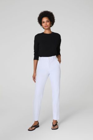 SPANXsupersmooth? Stretch Twill Slim Straight Pant | Classic White
