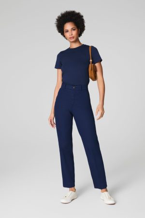 SPANXsupersmooth? Stretch Twill Slim Straight Pant | Timeless Navy