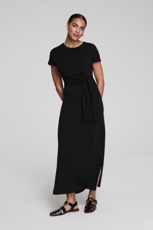 SPANX? AirEssentials Tie-Waist Maxi Dress | Very Black
