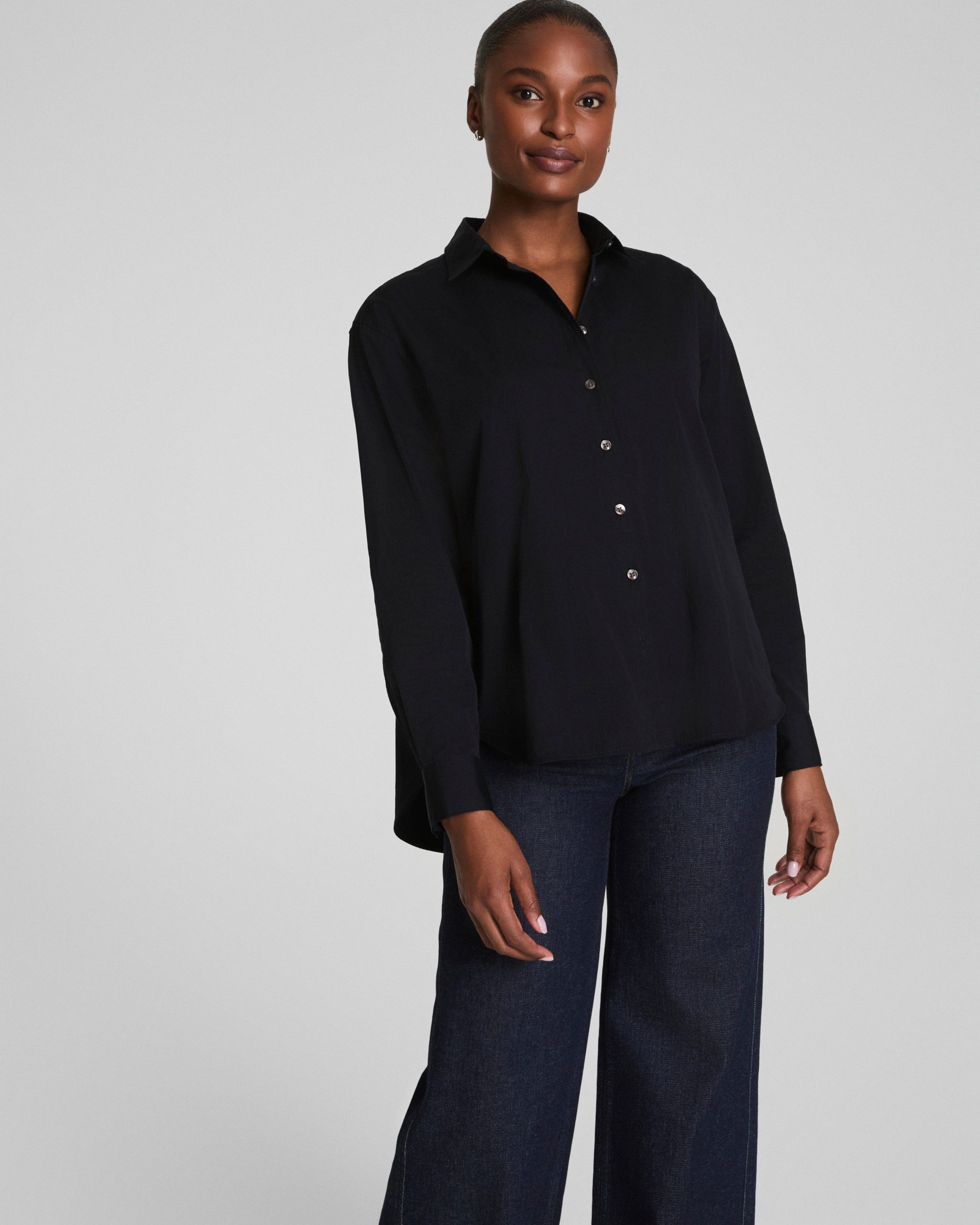 SPANX? Poplin Oversized Button-Up Shirt - Image 3
