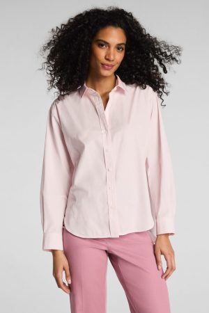 SPANX? Poplin Oversized Button-Up Shirt | Powder Blush