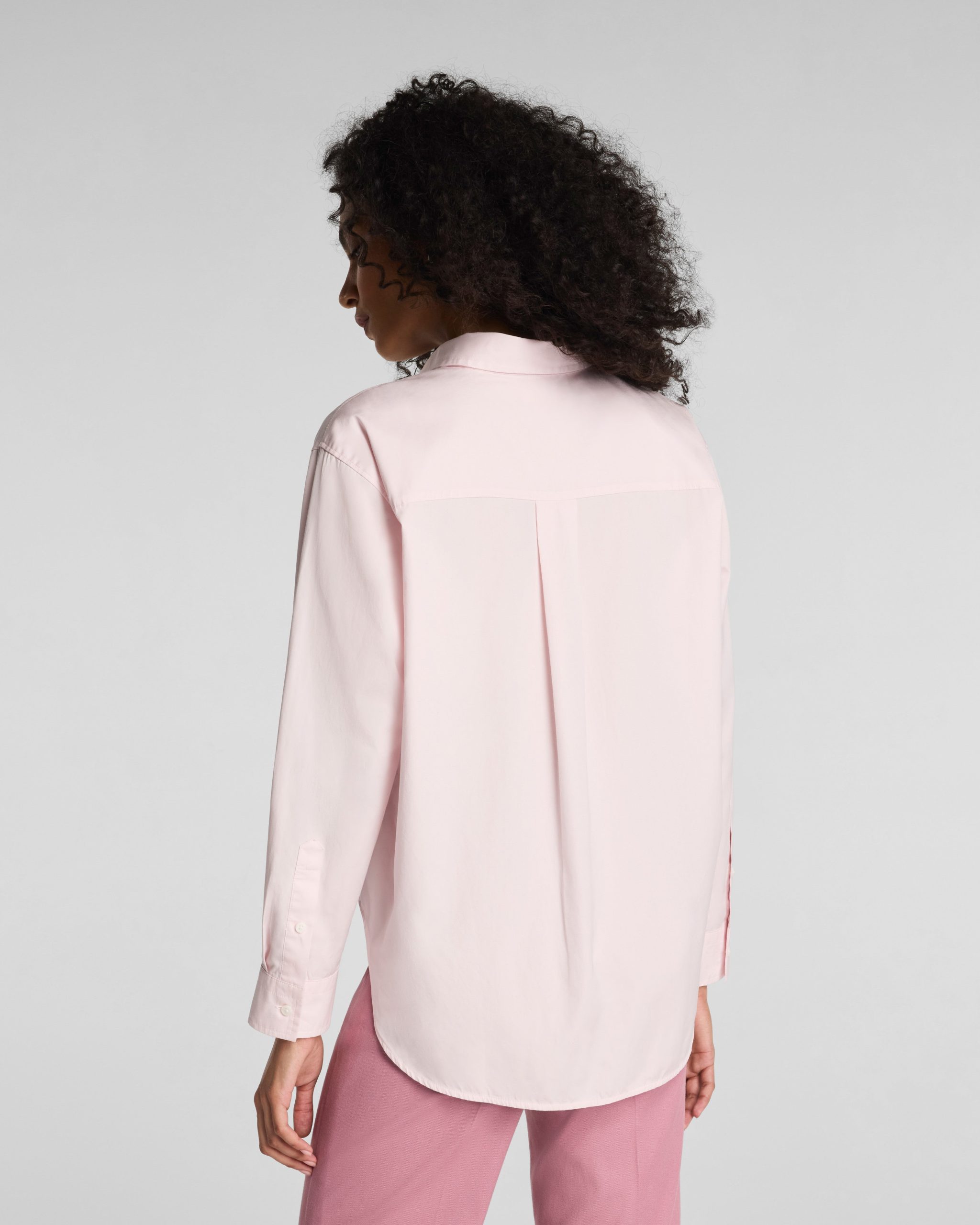 SPANX? Poplin Oversized Button-Up Shirt | Powder Blush - Image 2