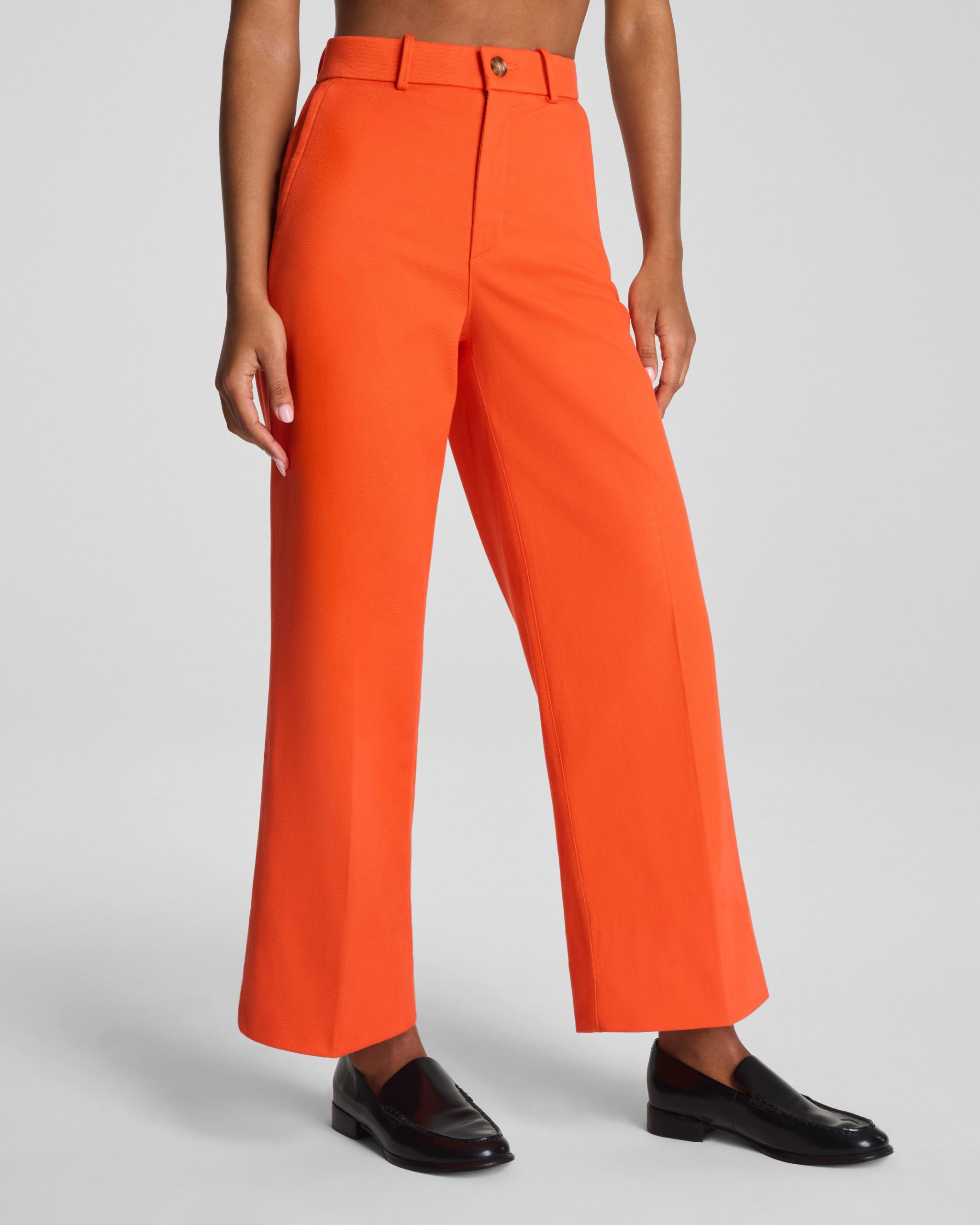SPANXsupersmooth? Stretch Twill Cropped Wide Leg Pant | Sunset Coral - Image 4