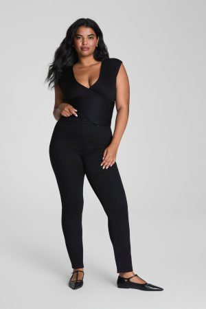 SPANXshape? EveryWear Pull-On Ankle Skinny Jeans | Obsidian Rinse