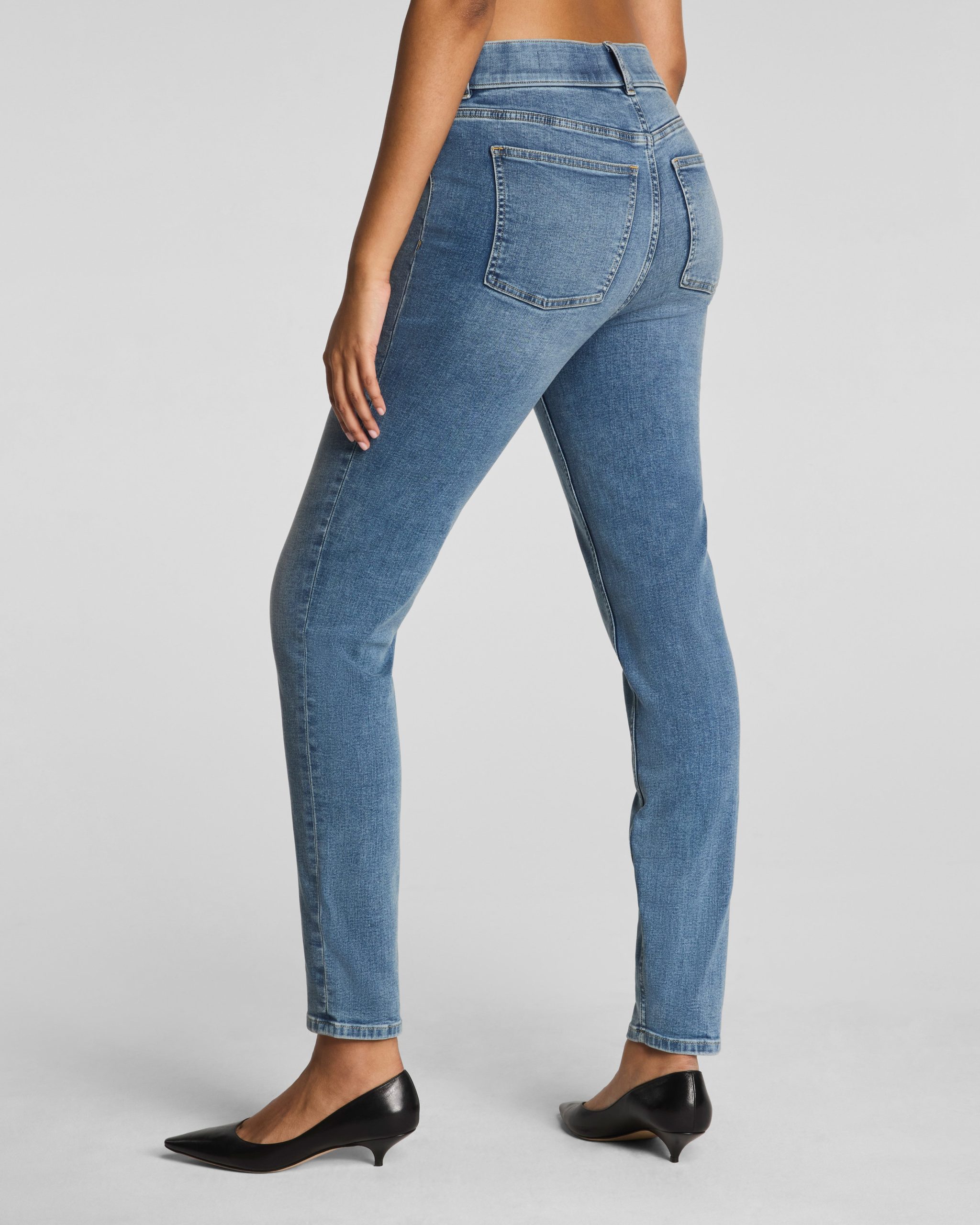 SPANXshape? EveryWear Pull-On Ankle Skinny Jeans | Antique Indigo - Image 3
