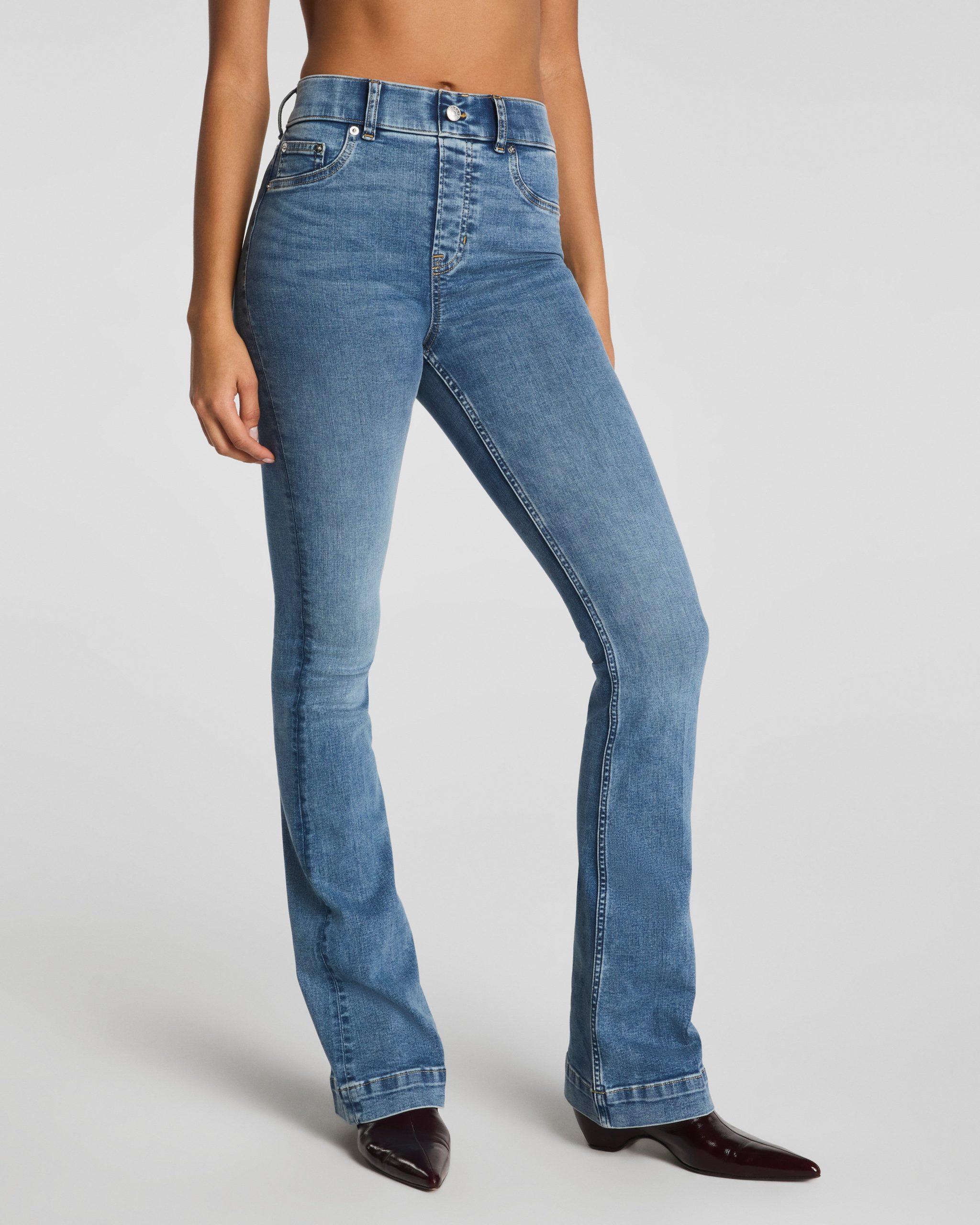 SPANXshape? EveryWear Pull-On Flare Jeans | Antique Indigo - Image 2