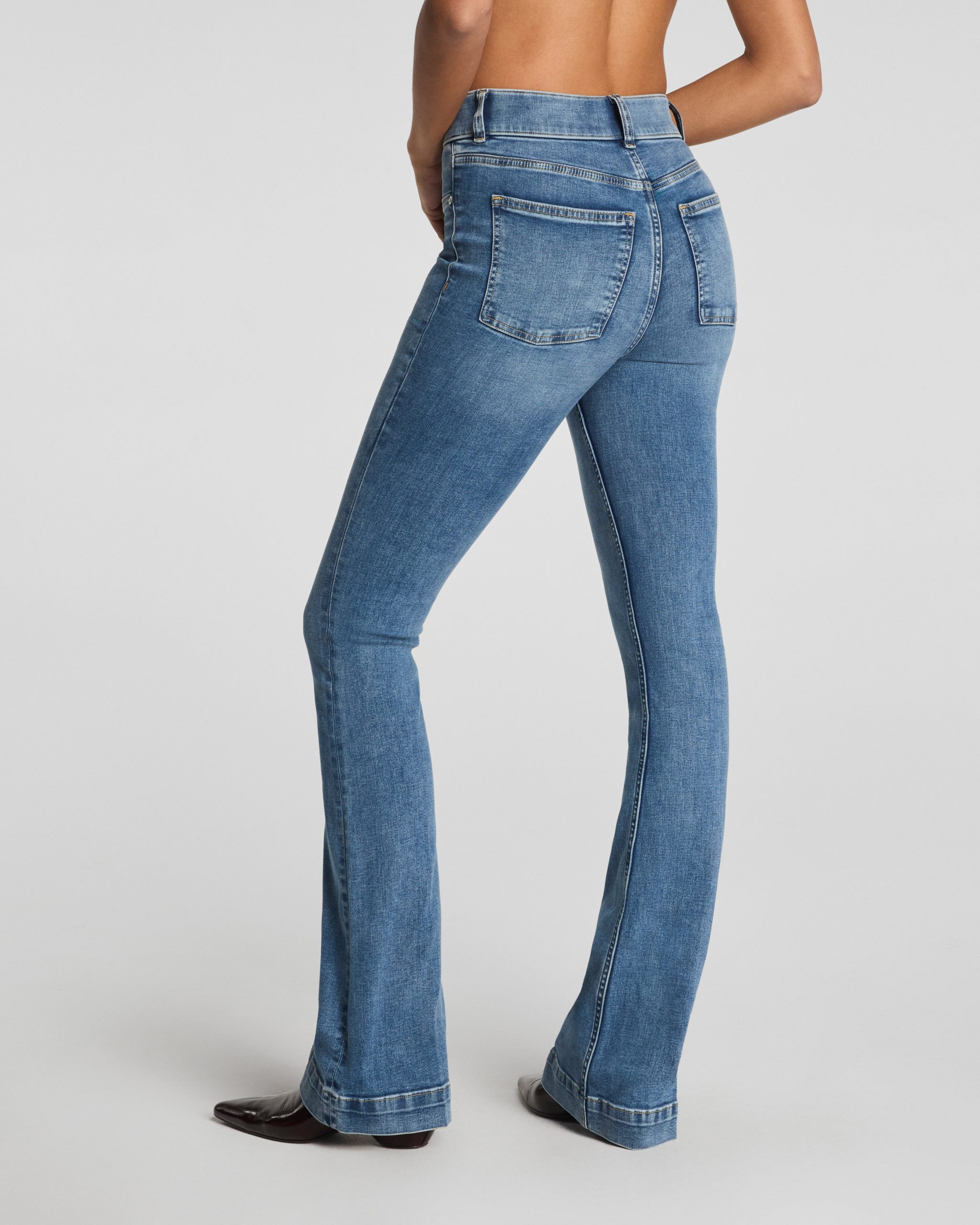 SPANXshape? EveryWear Pull-On Flare Jeans | Antique Indigo - Image 3
