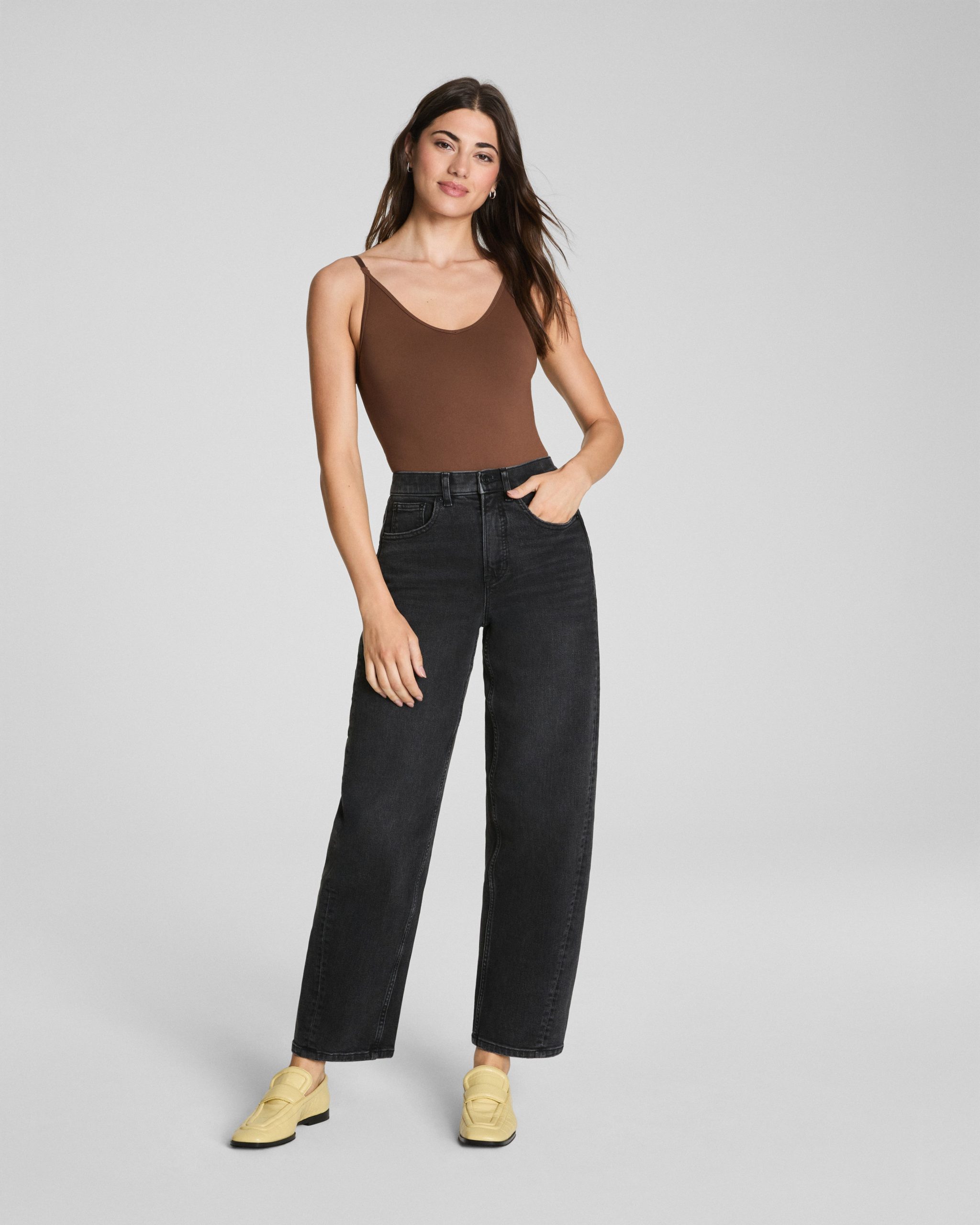 SPANXshape? Authentic 360 Barrel Leg Jeans | Carbon