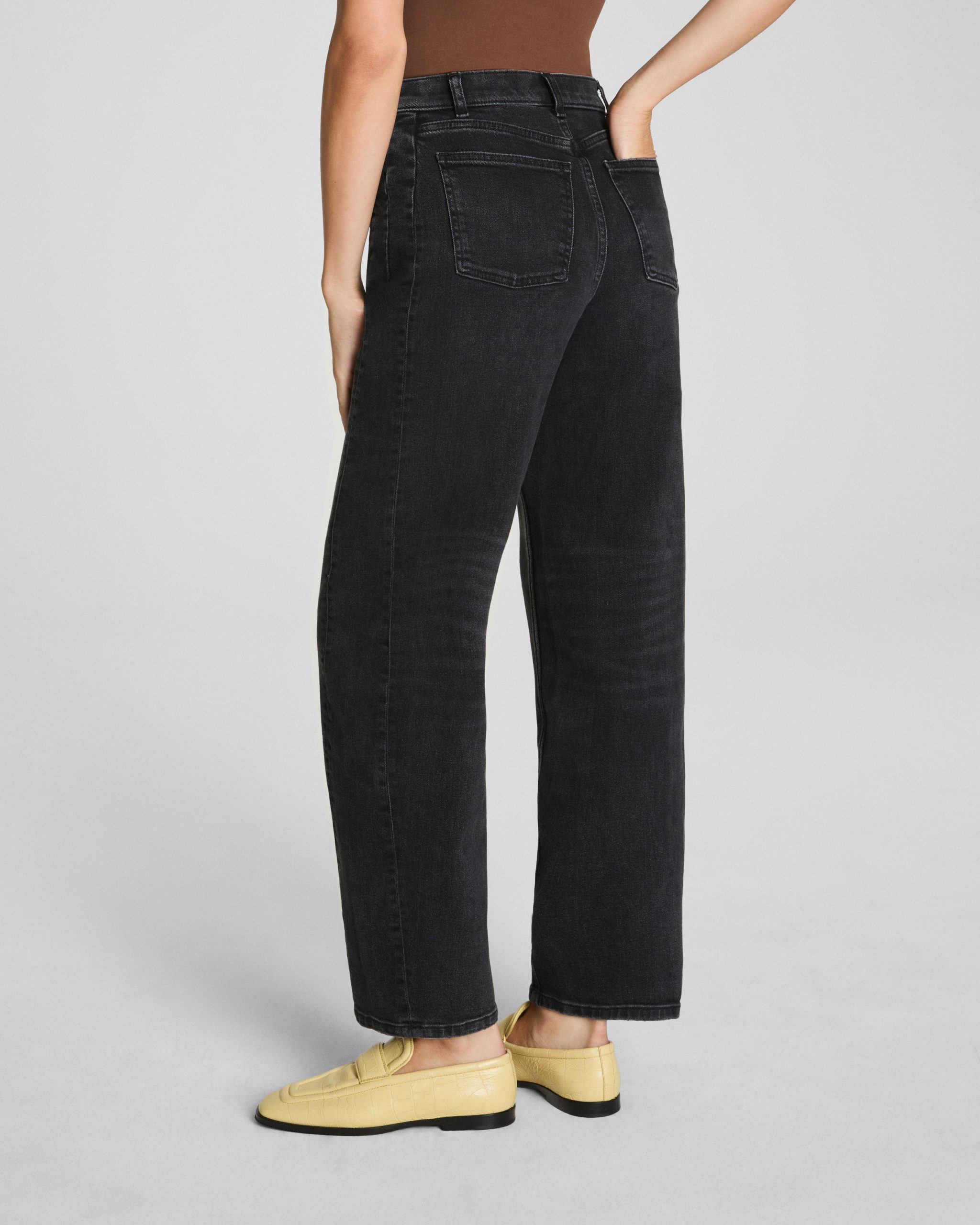 SPANXshape? Authentic 360 Barrel Leg Jeans | Carbon - Image 5