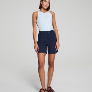 SPANXsupersmooth?  Stretch Twill Short. 7 | Timeless Navy