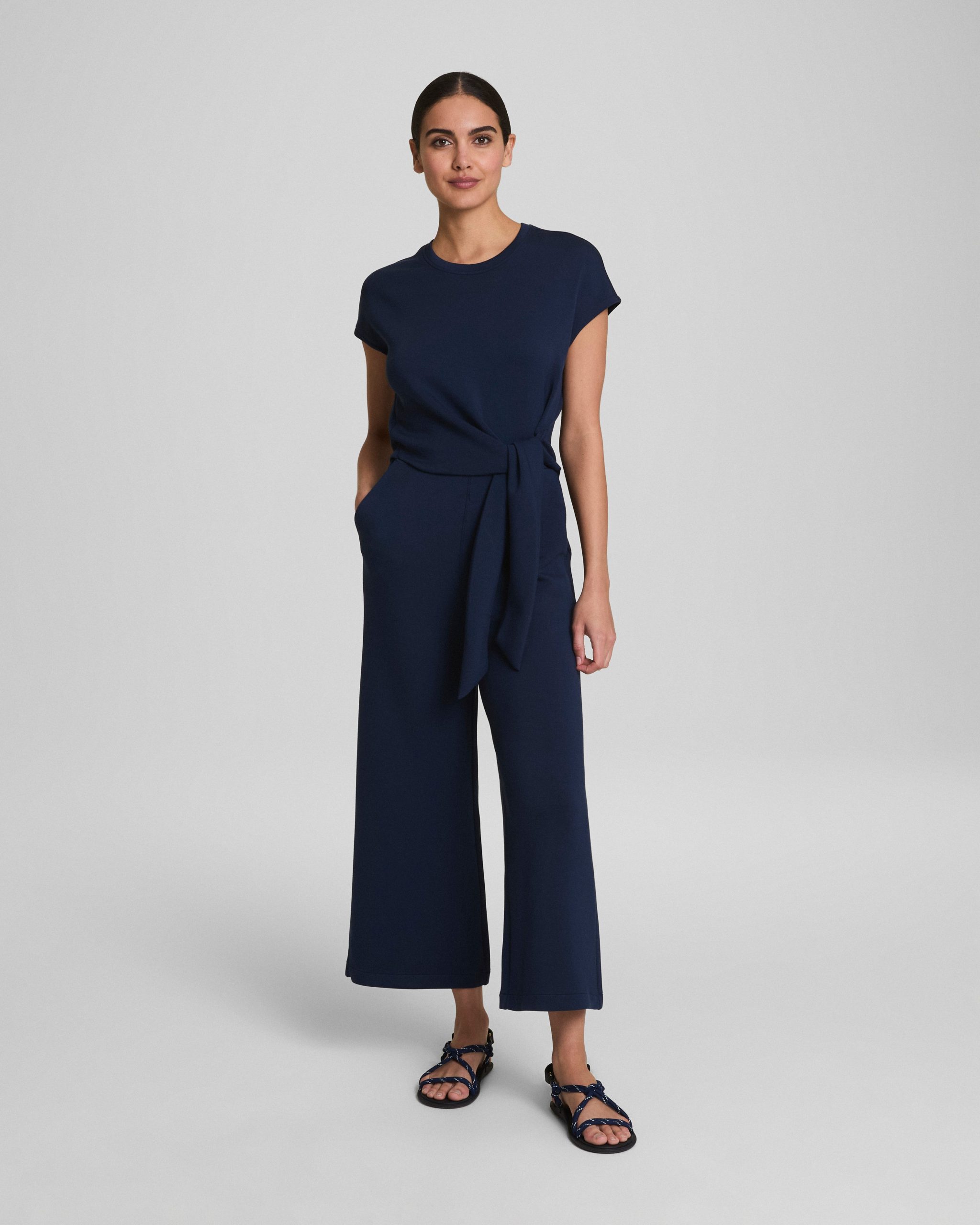 SPANX? AirEssentials Tie Waist Jumpsuit | Timeless Navy