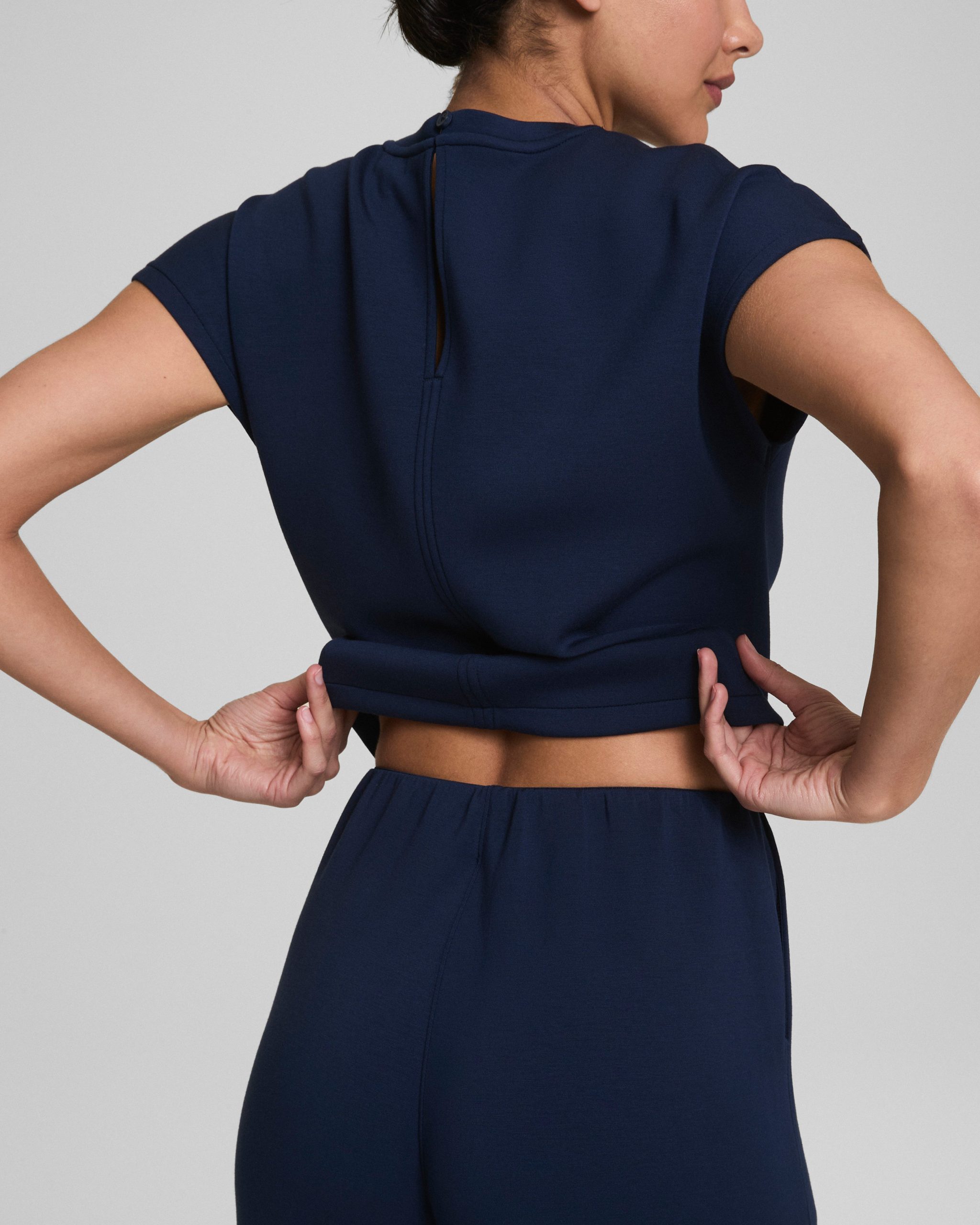 SPANX? AirEssentials Tie Waist Jumpsuit | Timeless Navy - Image 5
