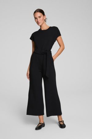 SPANX? AirEssentials Tie Waist Jumpsuit | Very Black