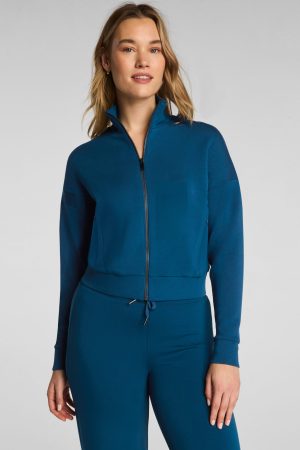 SPANX AirEssentials? Track Jacket | Deep Cove