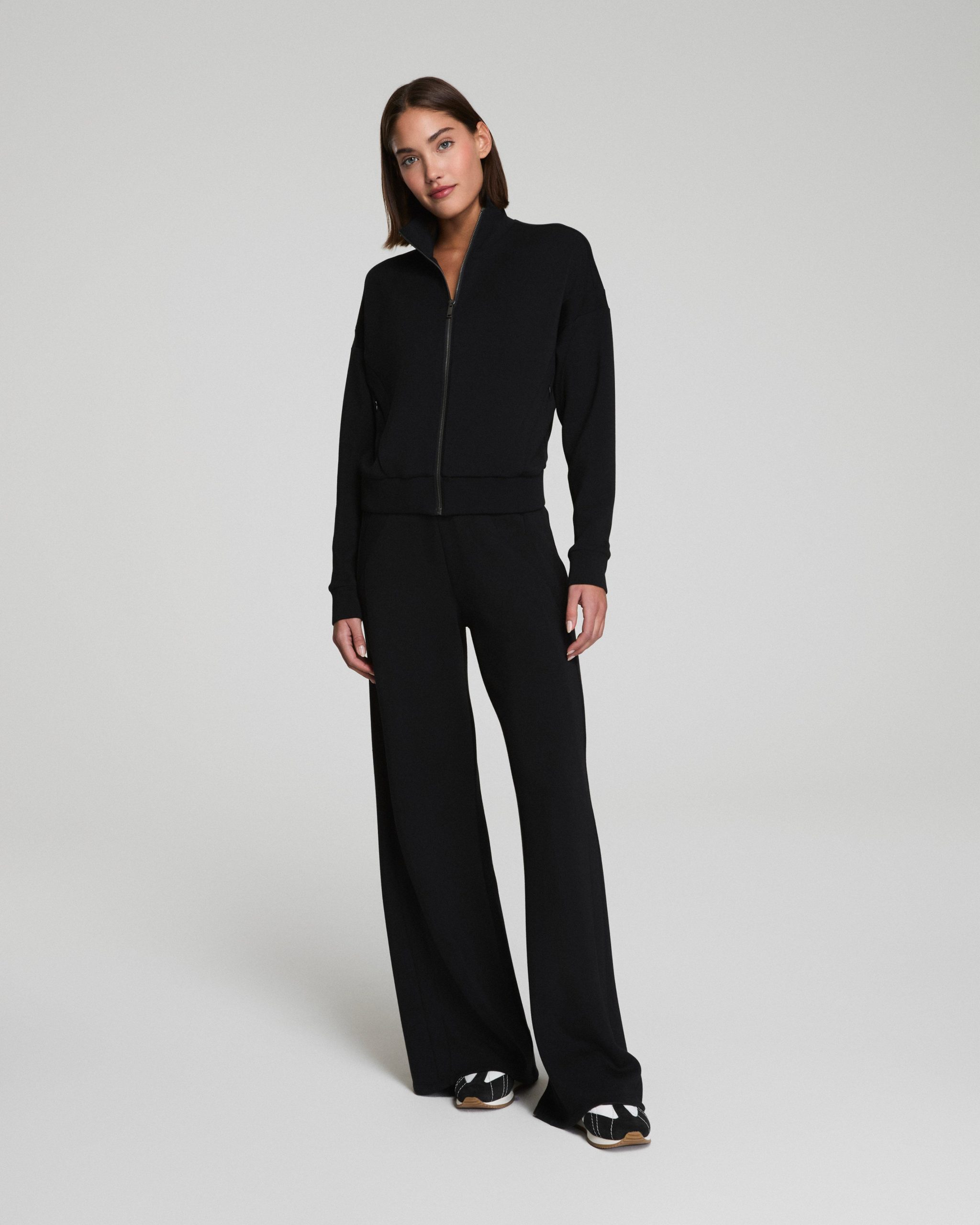 SPANX AirEssentials? Wide Leg Track Pant | Very Black