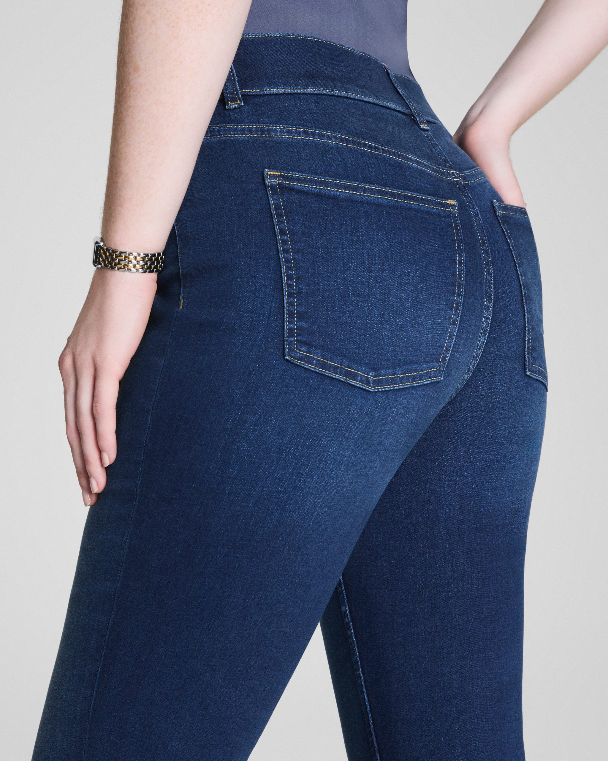 SPANXshape? EveryWear Pull-On Ankle Skinny Jeans | Poseidon - Image 5