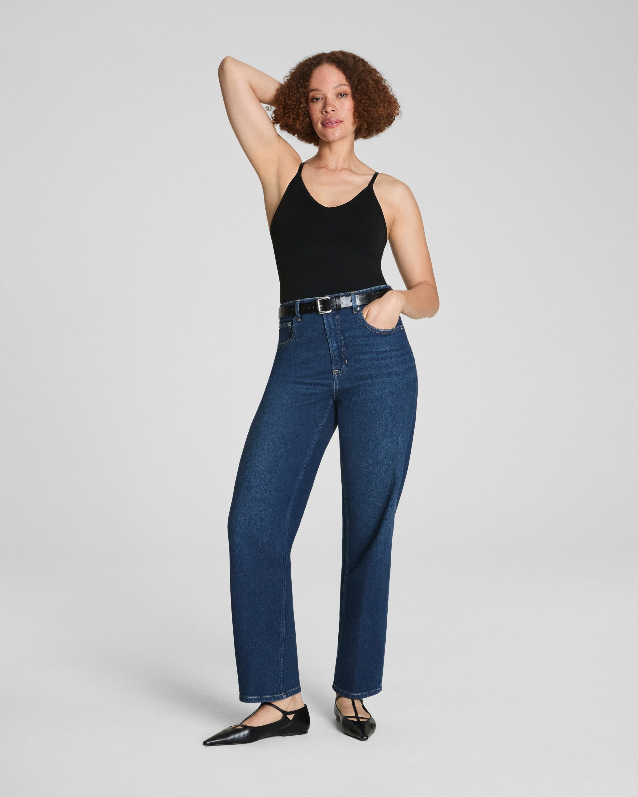SPANXshape? Authentic 360 90s Straight Leg Jeans | Adriatic Blue