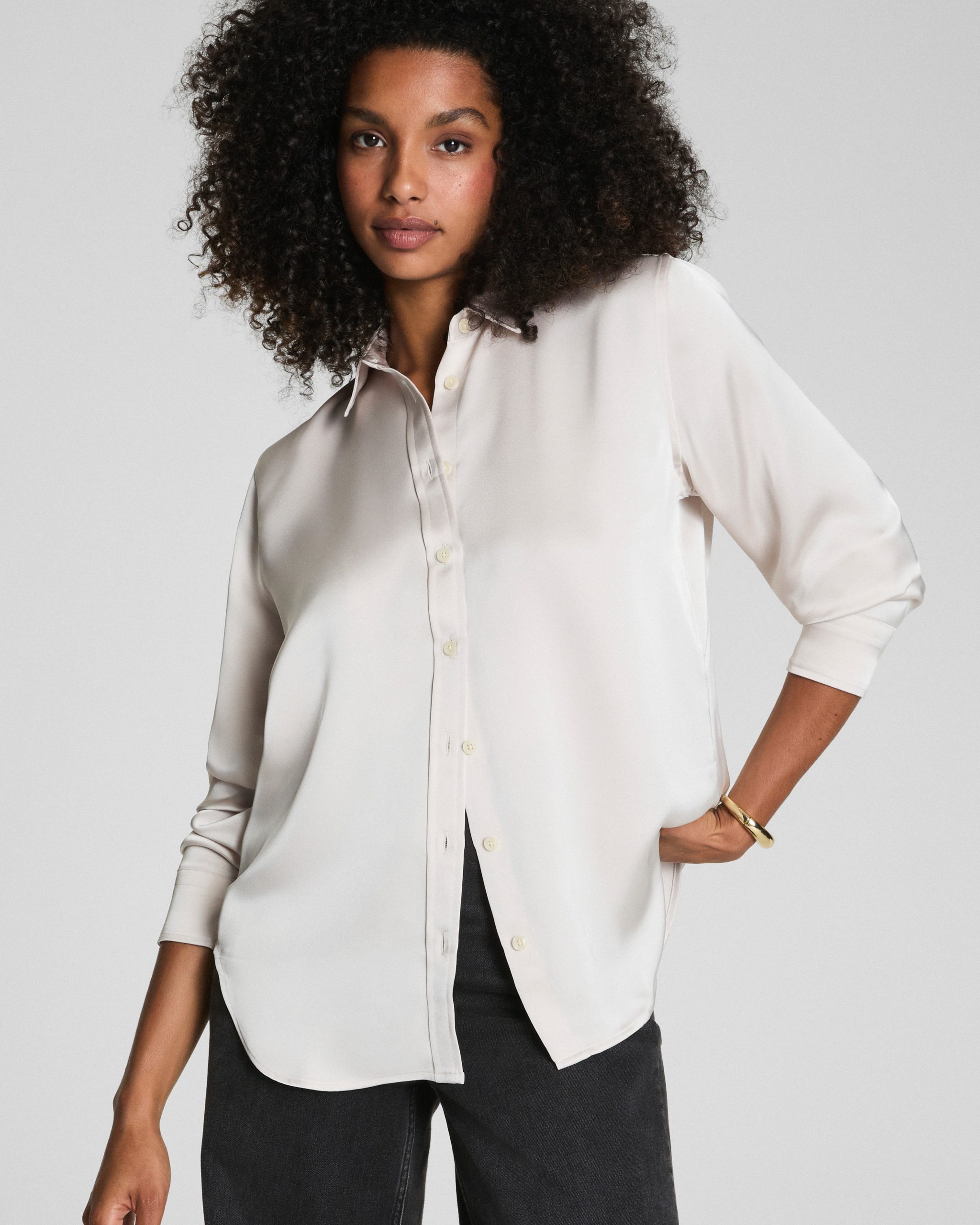 SPANX? Silky Smooth Button Down | Birch
