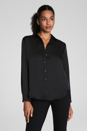 SPANX? Silky Smooth Button Down | Classic Black