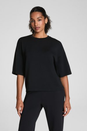 SPANX AirEssentials? Relaxed Tee | Very Black
