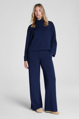 SPANX AirEssentials? Zero Waistband Wide Leg Pant | Timeless Navy