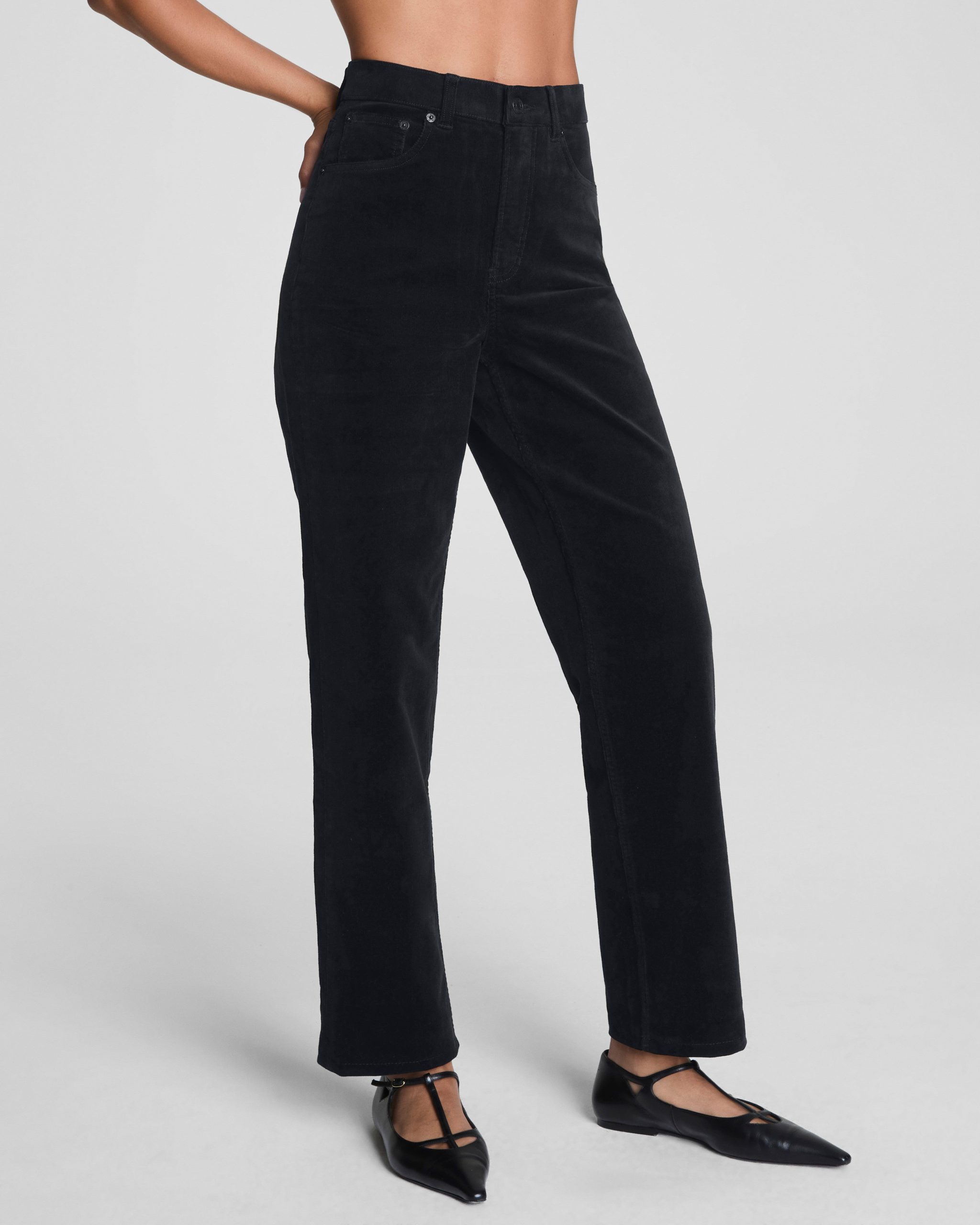 SPANXshape? Authentic 360 Corduroy 90s Straight Leg | Classic Black - Image 2