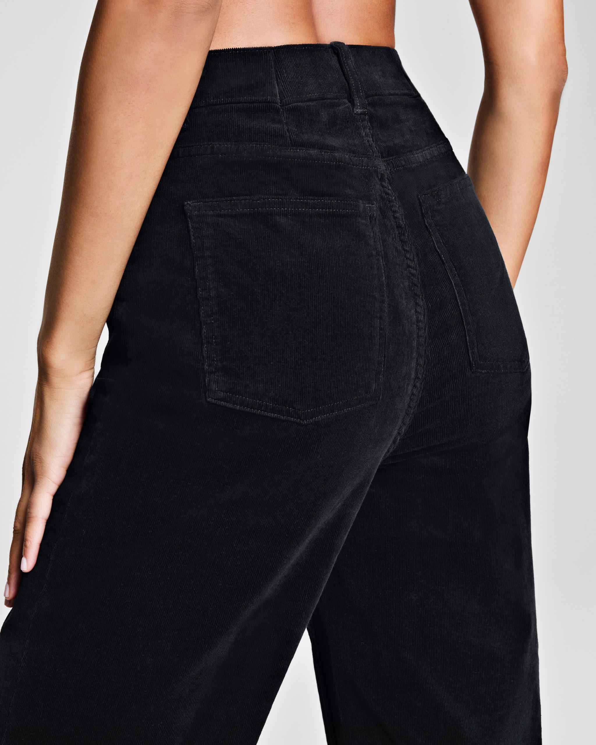 SPANXshape? Authentic 360 Corduroy 90s Straight Leg | Classic Black - Image 5