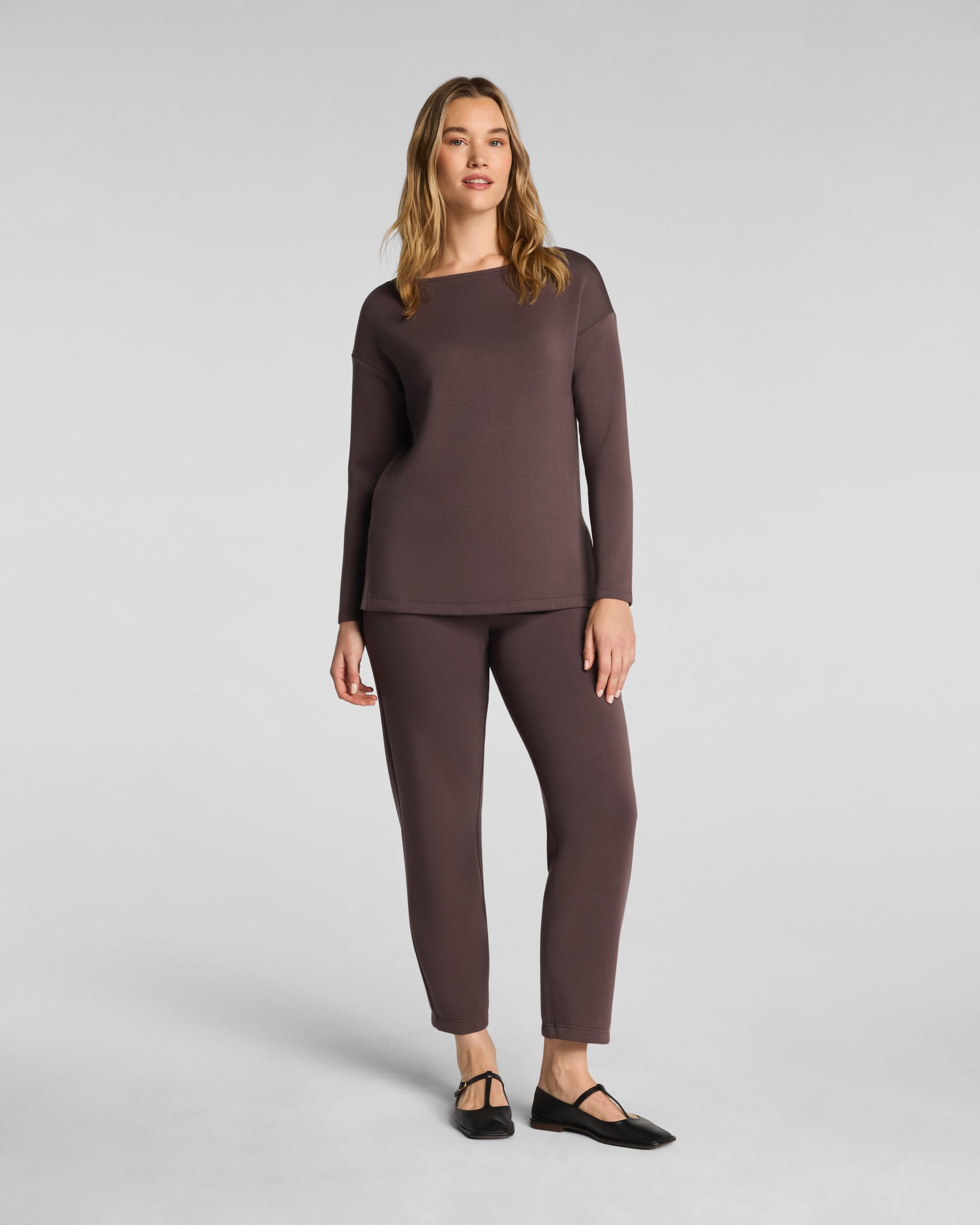 SPANX AirEssentials? Slim Straight Pant | Dark Cacao - Image 2