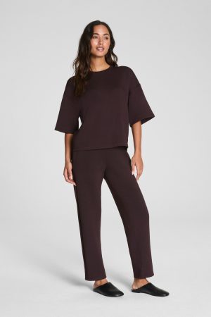 SPANX AirEssentials? Slim Straight Pant | Truffle Brown