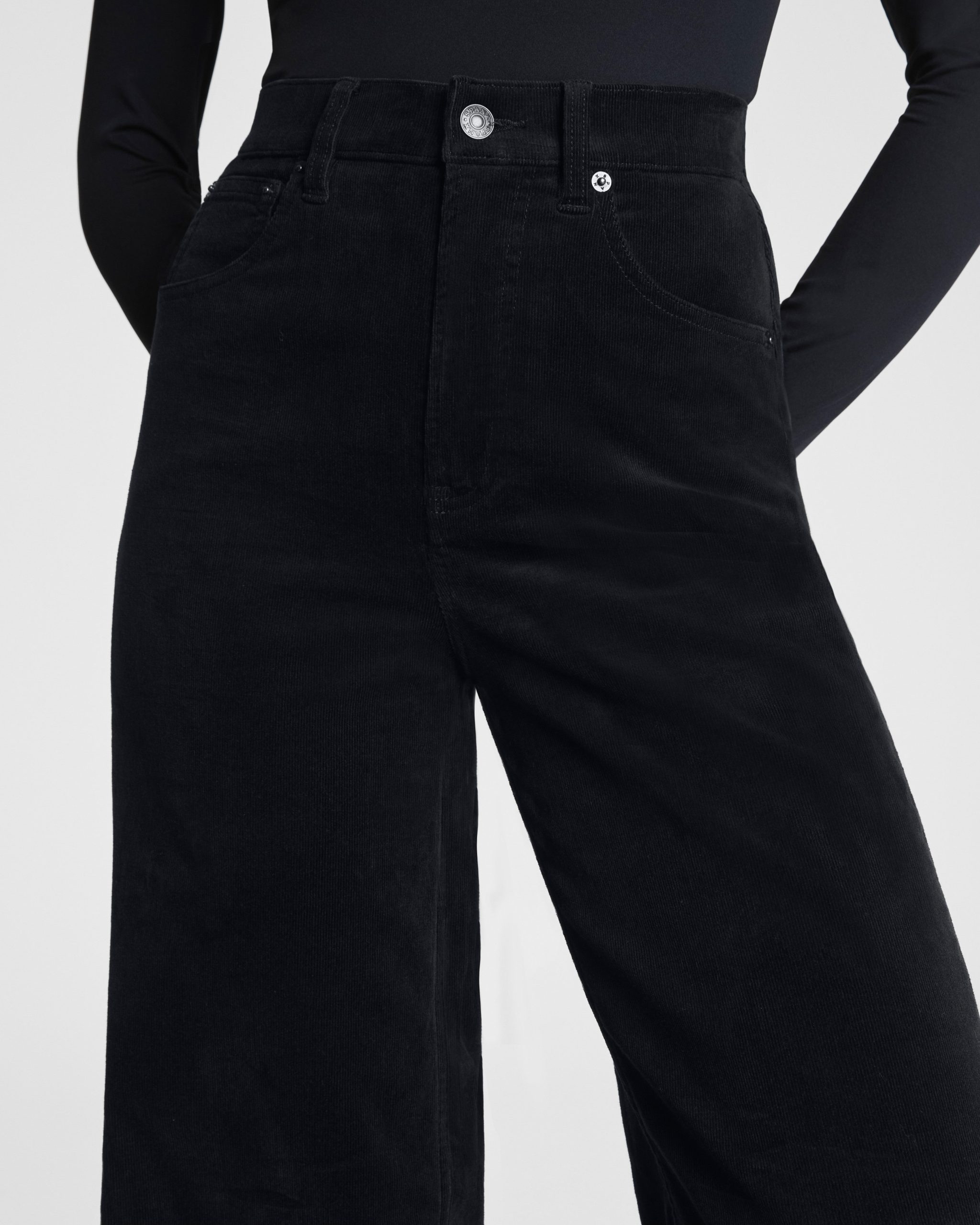 SPANXshape? Authentic 360 Corduroy Wide Leg | Classic Black - Image 3