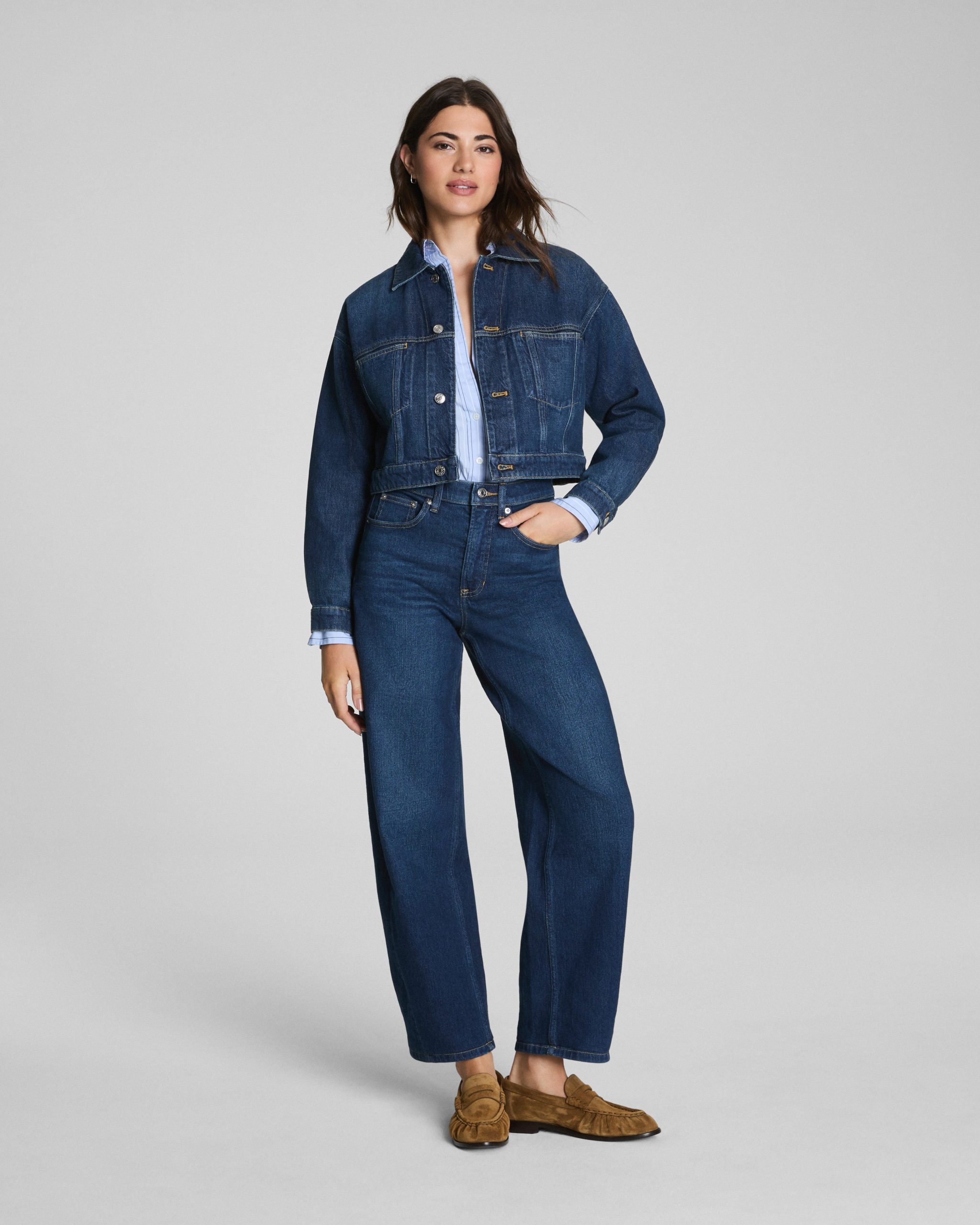 SPANXshape? Authentic 360 Barrel Leg Jeans | Adriatic Blue