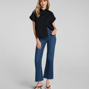 SPANXshape?  Authentic 360 Raw Hem Kick Flare Jeans | Adriatic Blue