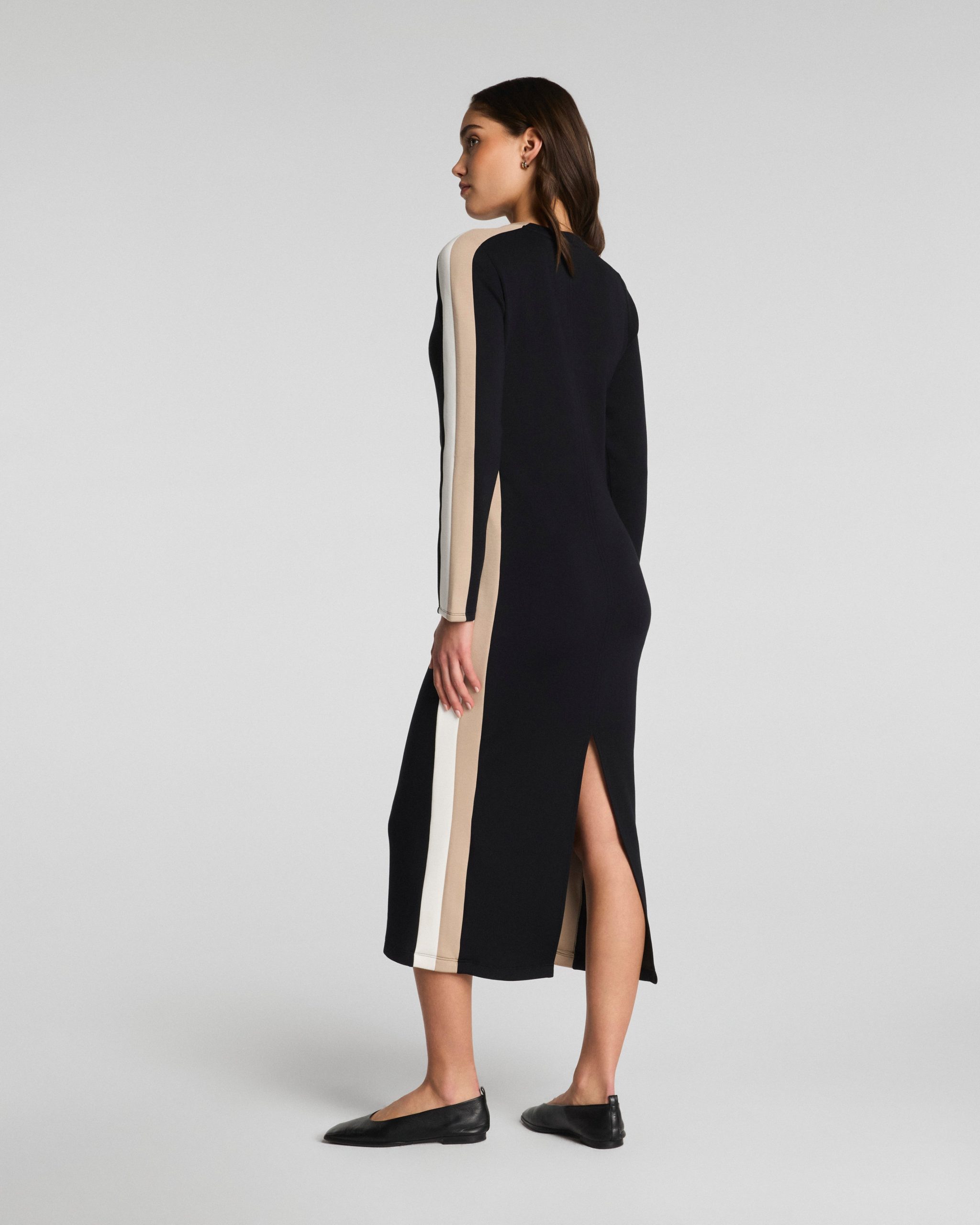 SPANX AirEssentials? Colorblock Maxi Dress | Very Black Stripe - Image 4