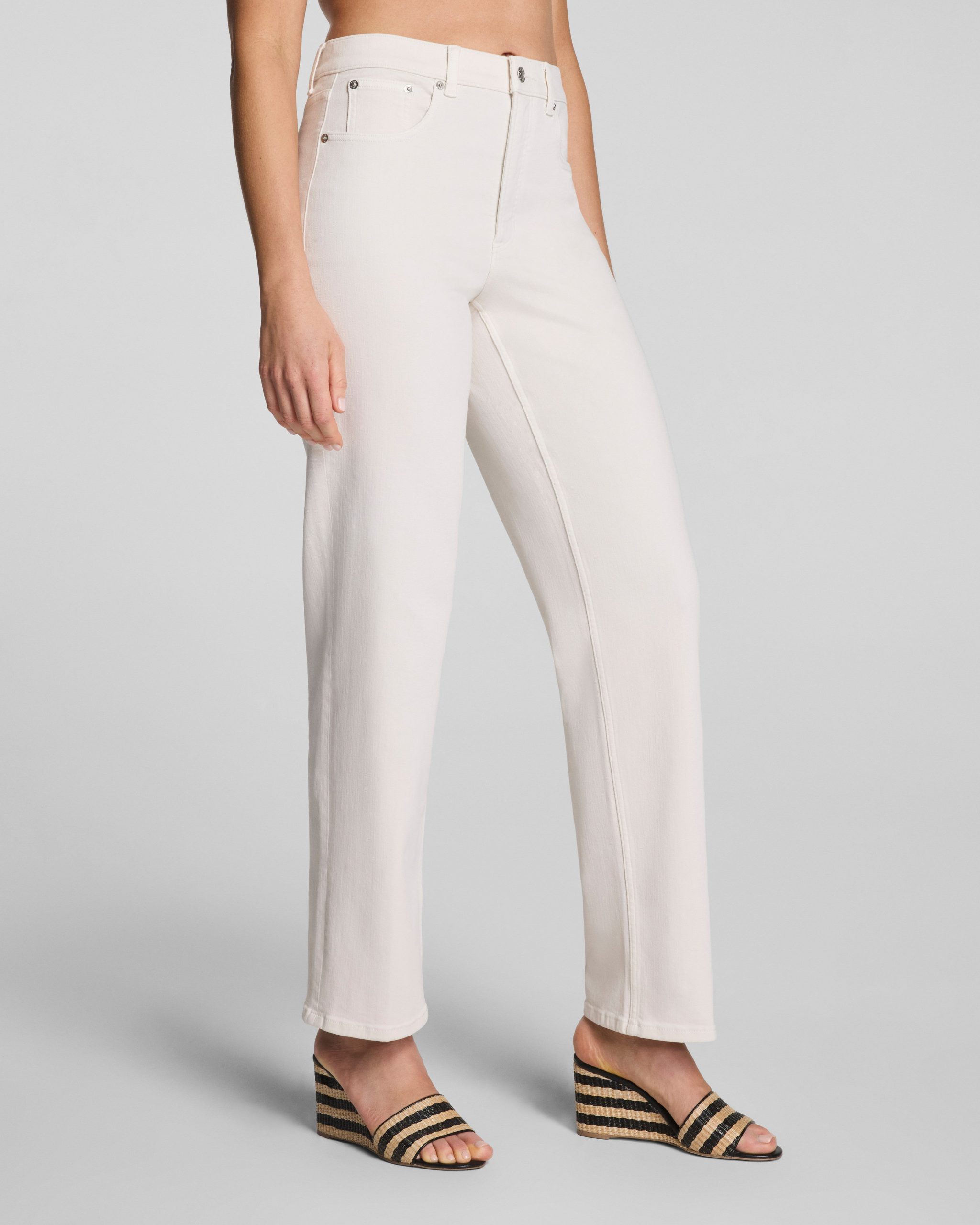 SPANXshape® Authentic 360 90s Straight Leg Jeans | Alabaster - Image 2