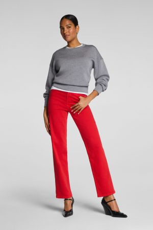 SPANXshape? Authentic 360 90s Straight Leg Jeans | SPANX? Red