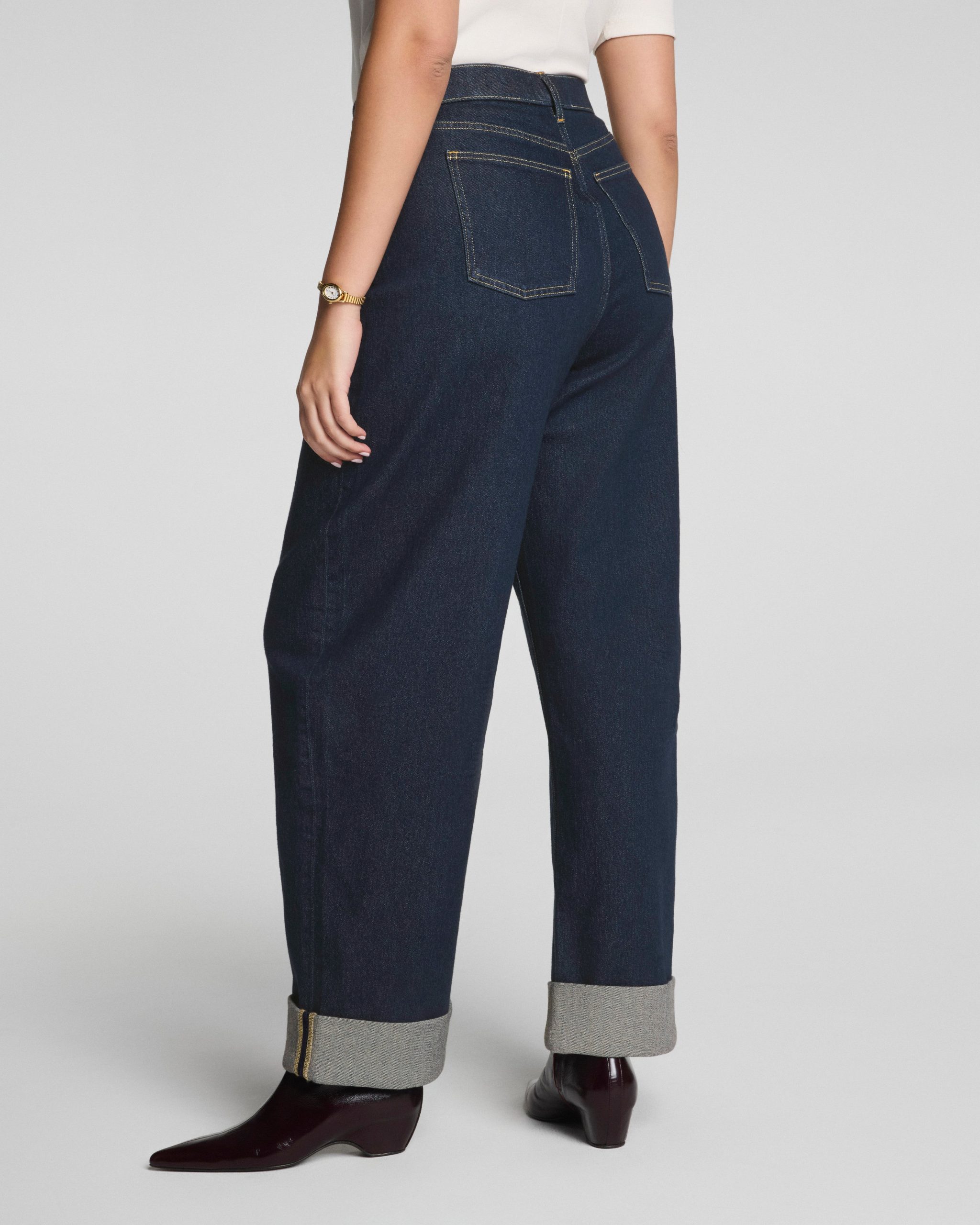 SPANXshape? Authentic 360 Cuffed Horseshoe Jeans | Marina - Image 5